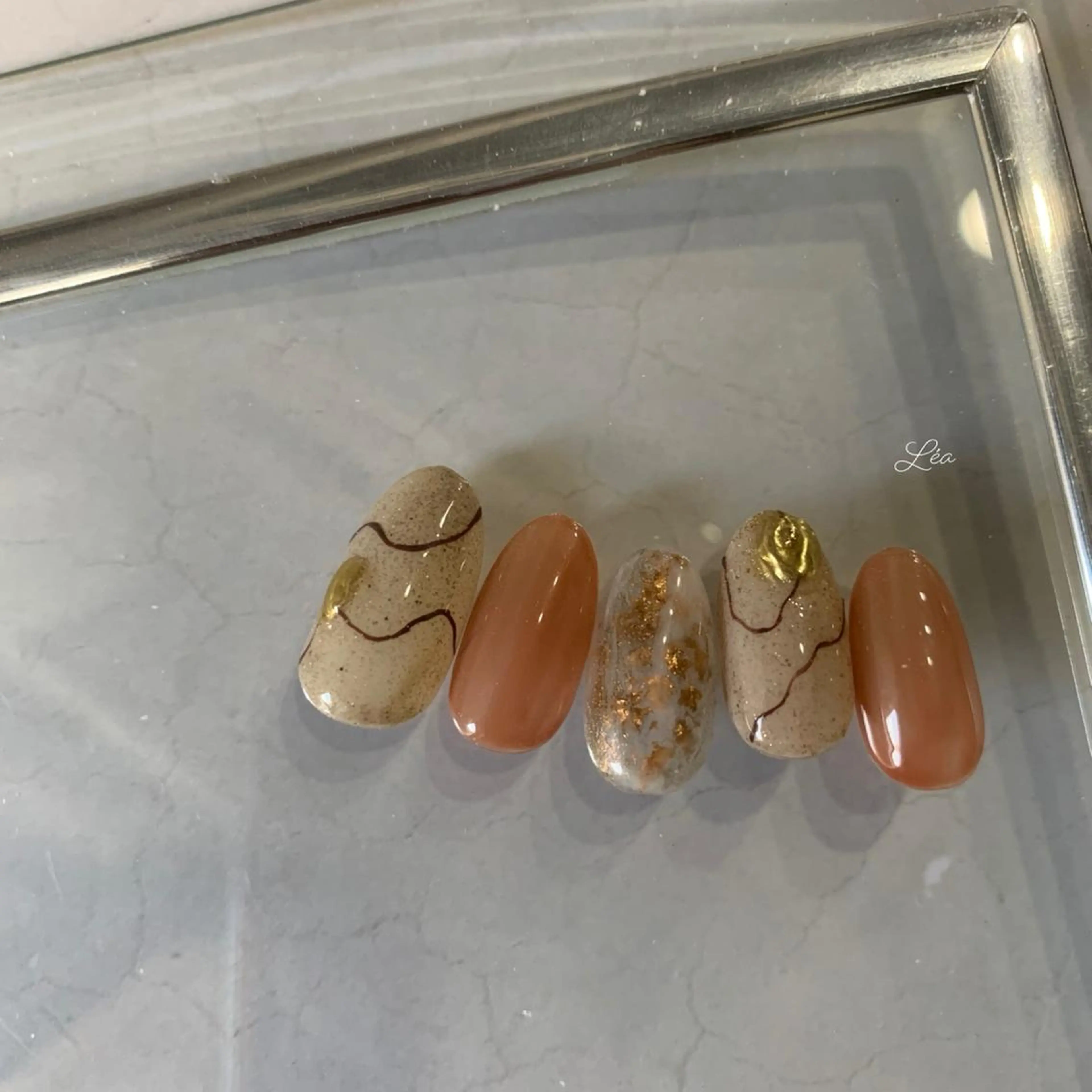 ネイル ジェルネイル パラジェル Léa nailのネイルデザイン