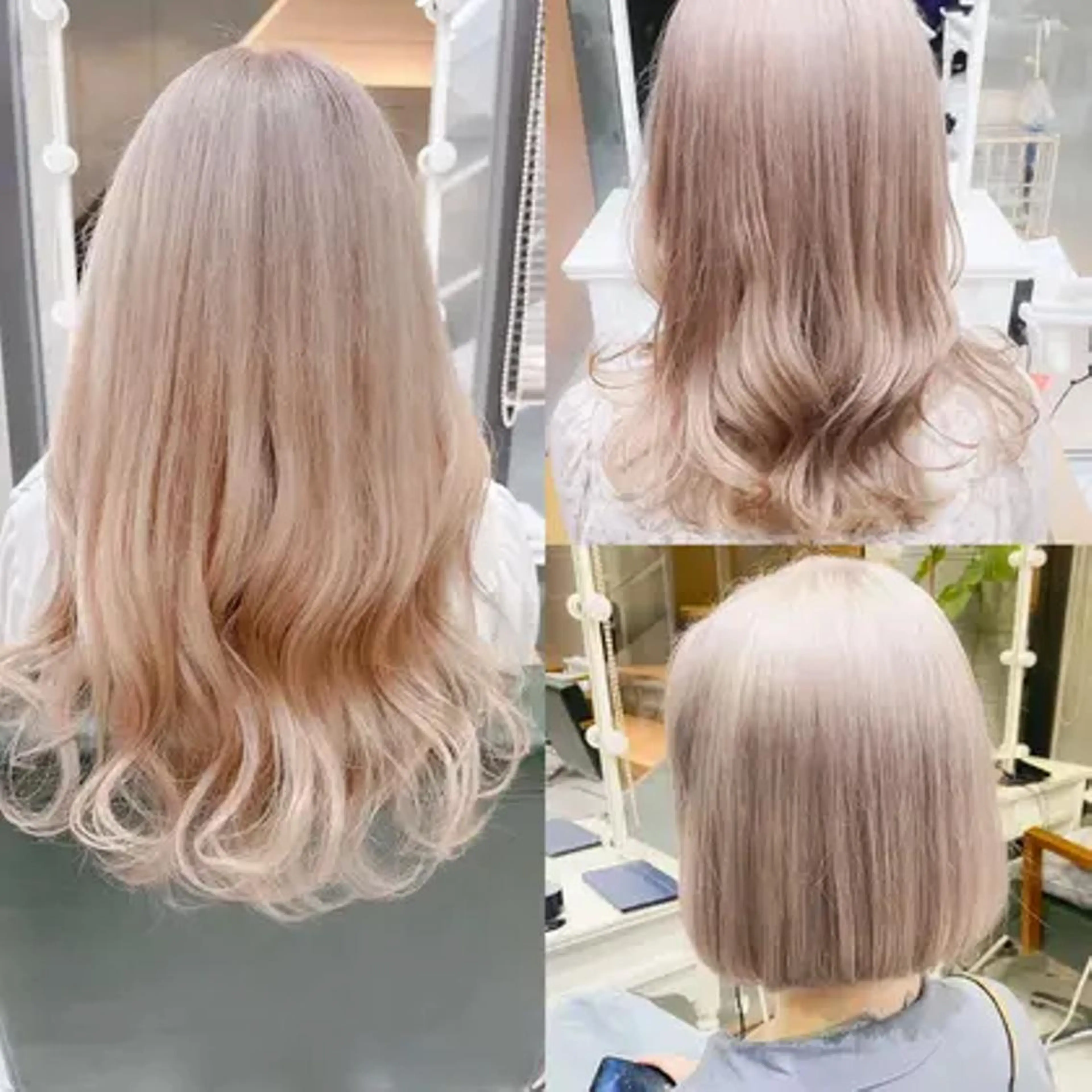 🫧🩵ハイトーンを目指す方🩵🫧ブリーチ2回+カラー+うる艶トリートメントの写真