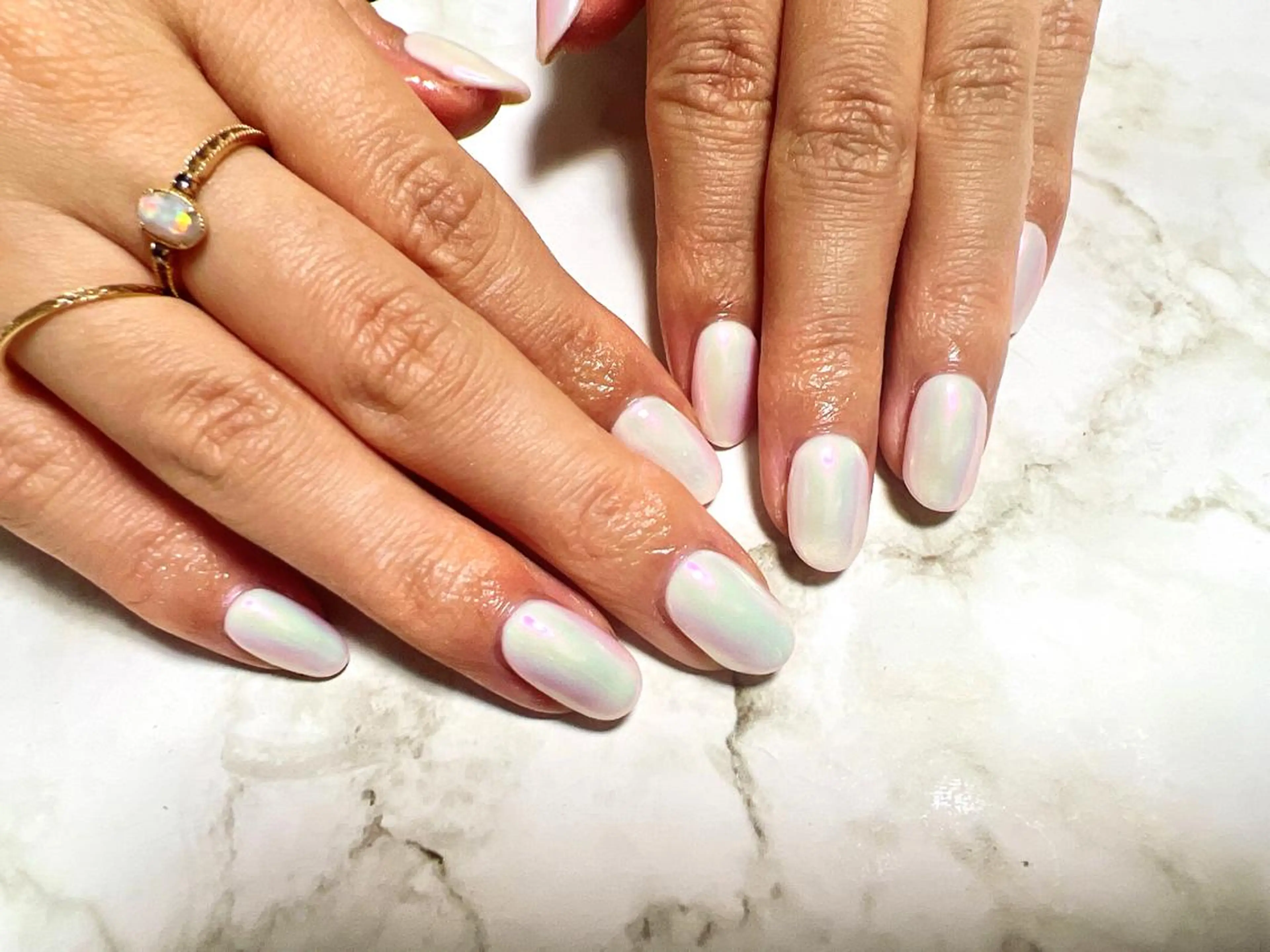 ネイル オーロラネイル kikinail 溝の口のネイルデザイン