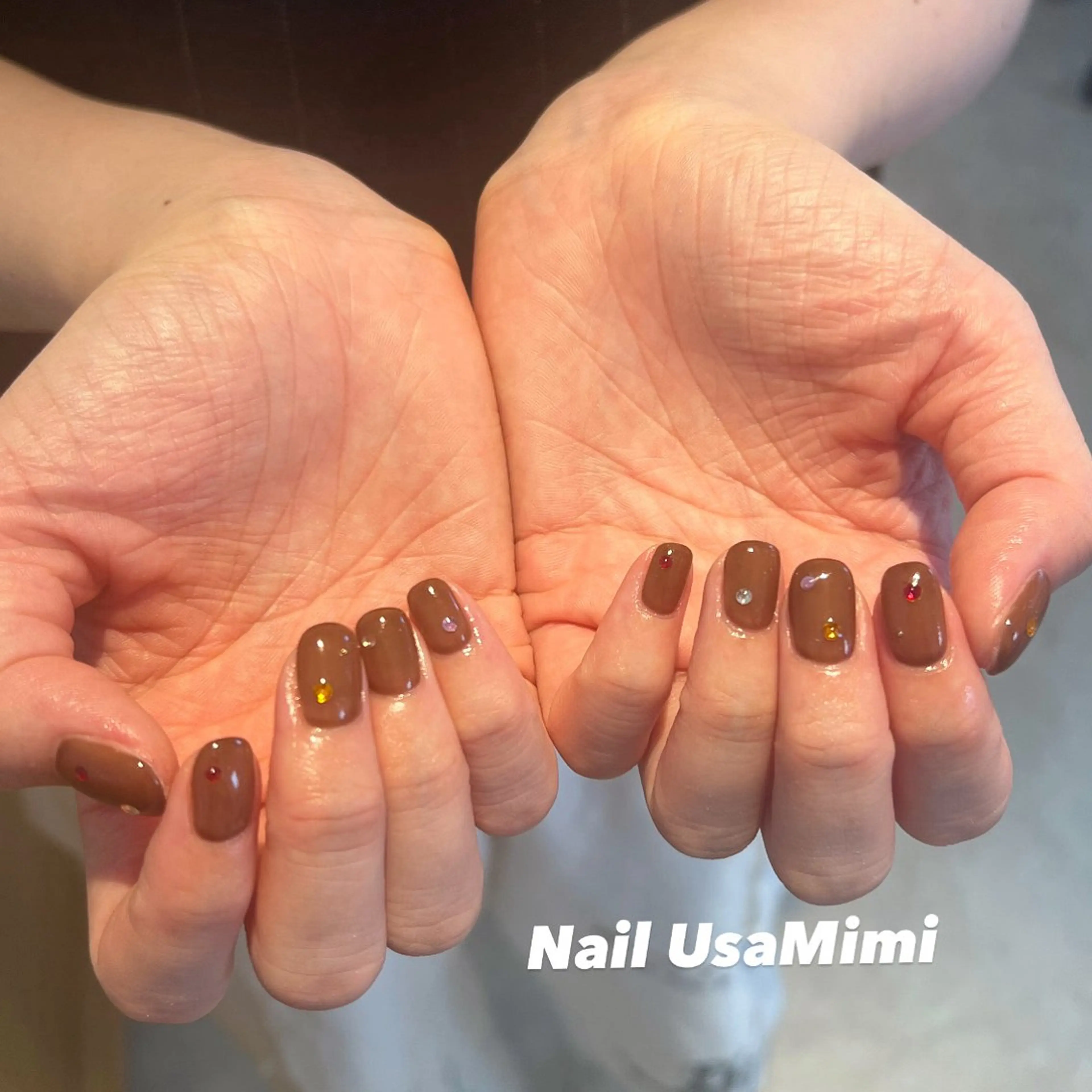 ネイル フットネイル ジェルネイル マグネットネイル 持ち込み ワンカラーネイル ハンドネイル 本町NailUsa Mimi RIKOのネイルデザイン