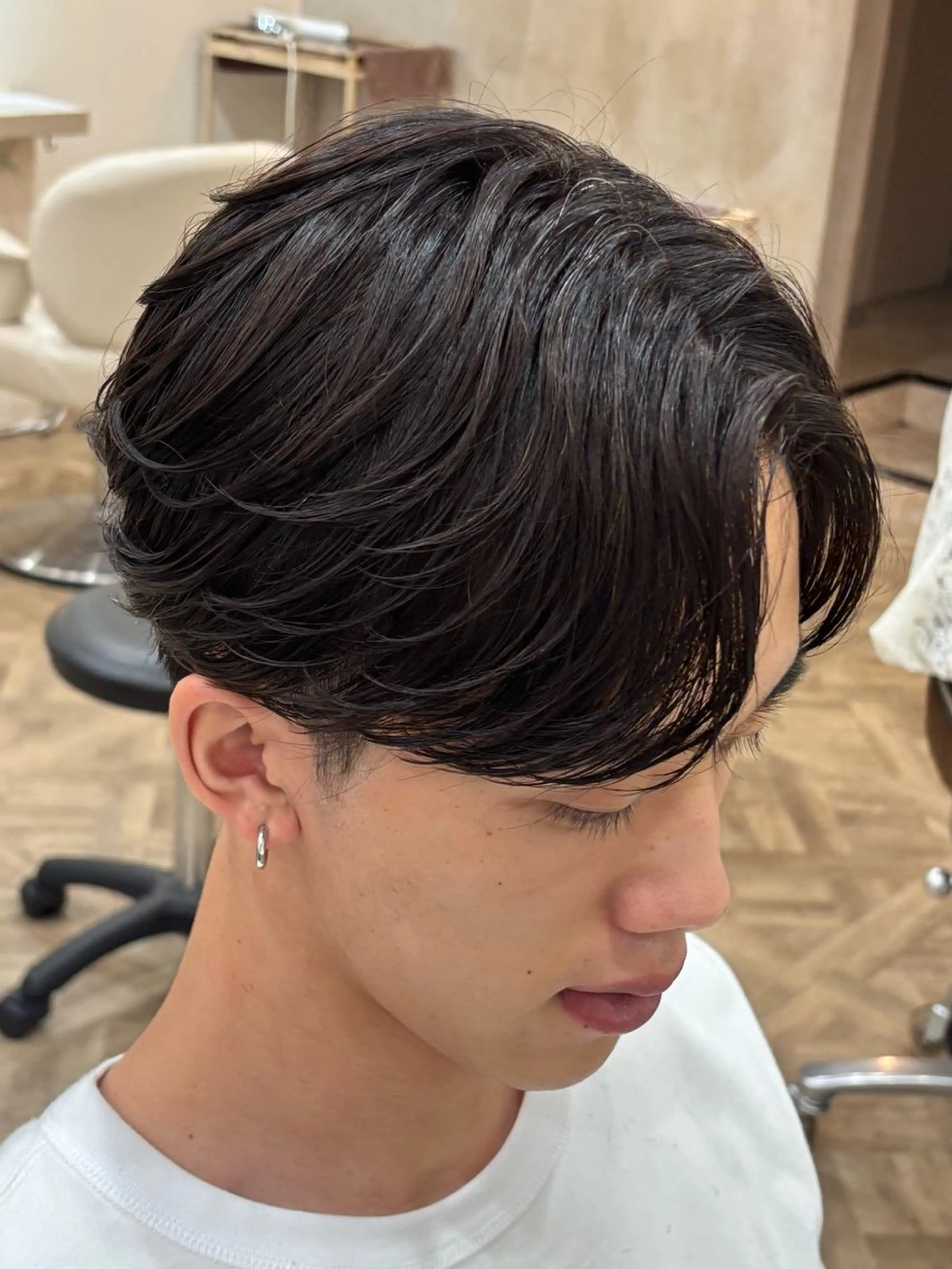 ショート パーマ メンズ メンズパーマ ニュアンスパーマ カット パーマ トリートメント パーマ職人DAIKI ツイスパ/波巻きのヘアスタイル