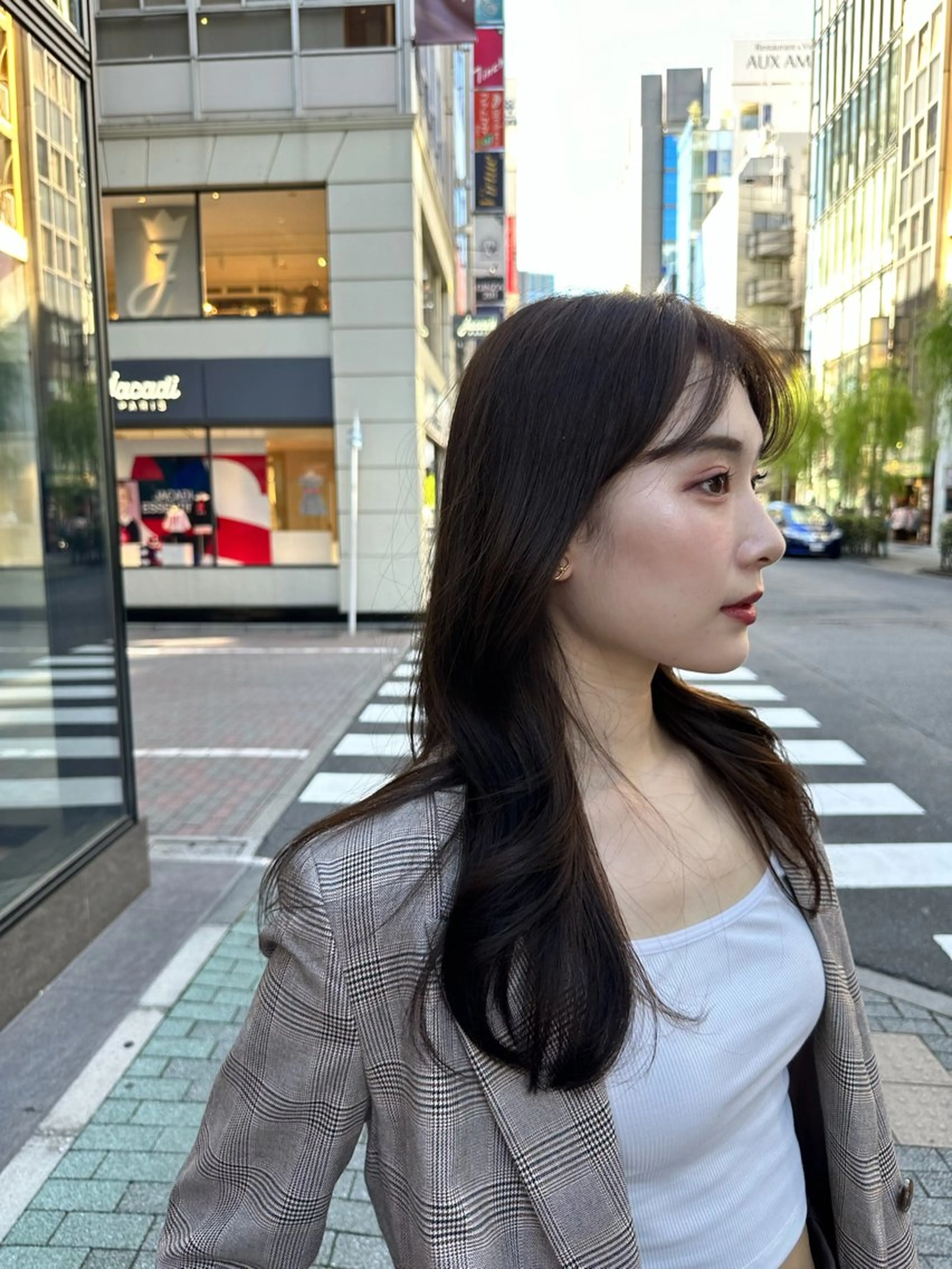 ロング パーマ 韓国風ヘア デジタルパーマ カット パーマ 韓国風パーマ/ヘア セット/店長みづきのヘアスタイル