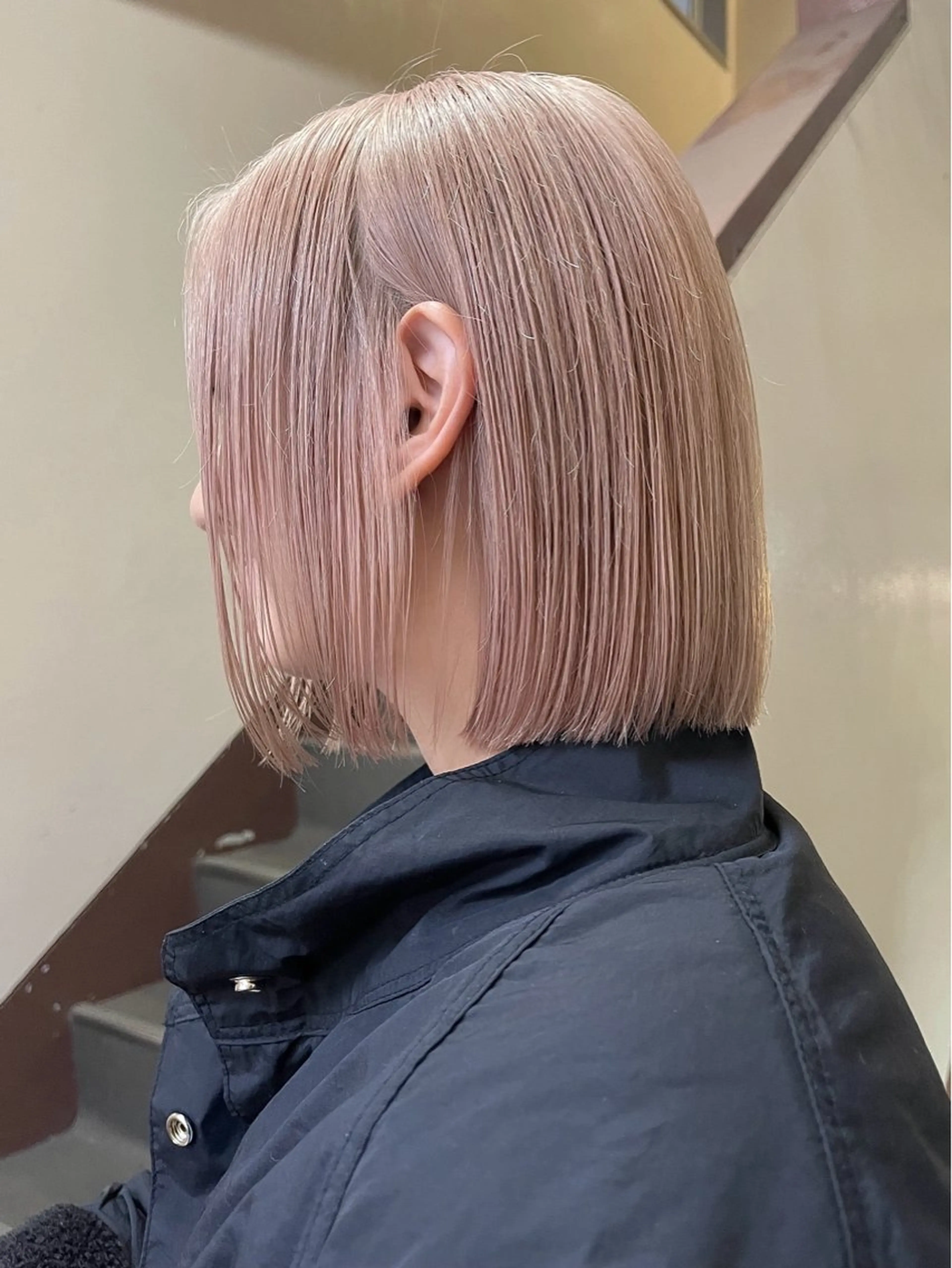 ミディアム カット ヘアカラー トリートメント ヘアセット 安部佑哉/ハイトーン /レイヤー/グランジのヘアスタイル