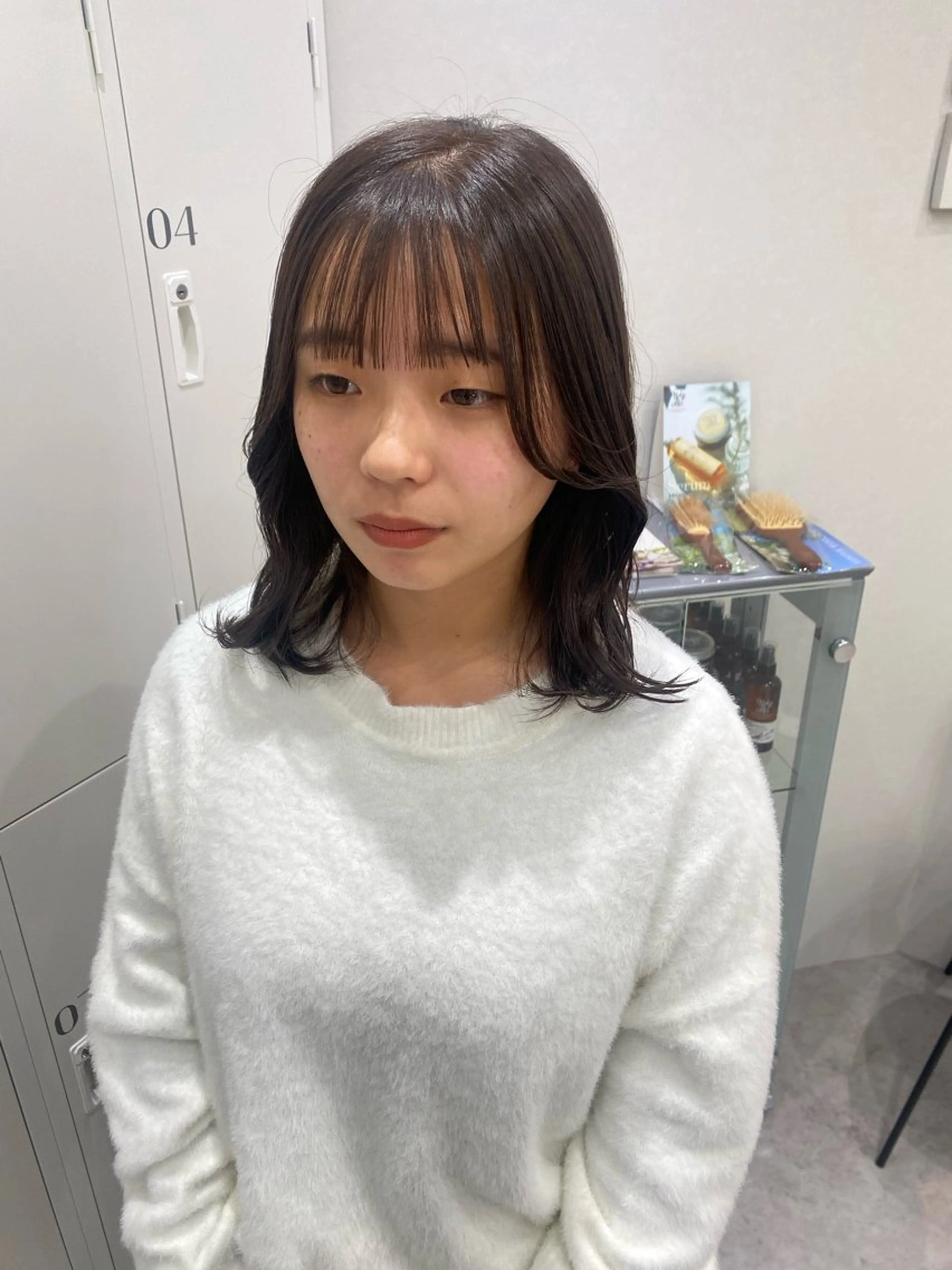 ミディアム カラー ヘアアレンジ ヘアカラー ボブ /ニュアンス/ satomi🧸💖のヘアスタイル