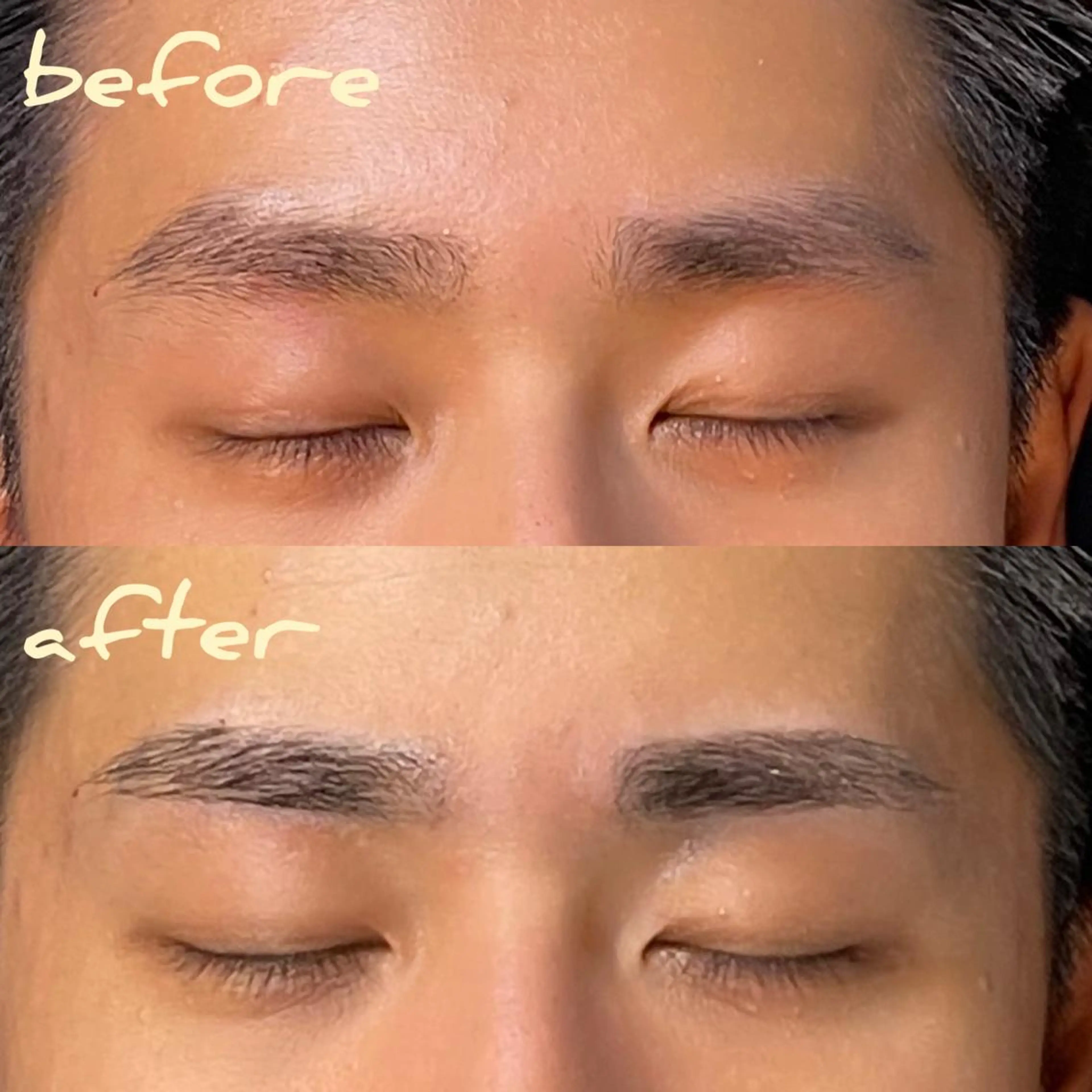 メンズ アイブロウ メンズパーマ ハリウッドブロウリフト 眉毛ワックス脱毛 ワックス脱毛 眉カット その他(アイブロウ) meetite mikiの眉毛・アイブロウイメージ