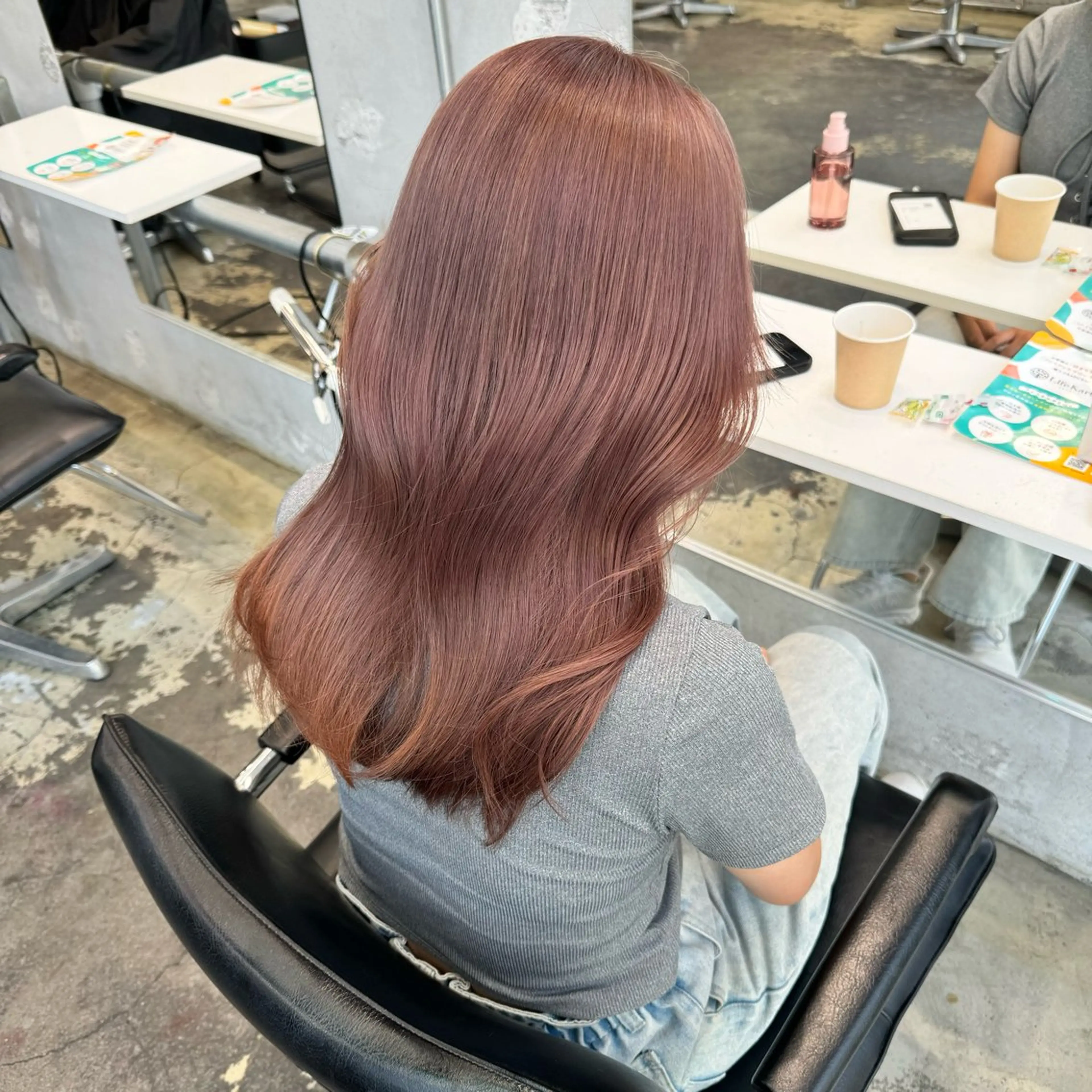 セミロング カラー ヘアアレンジ 💗💗韓国レイヤー yu-ki💗💗のヘアスタイル