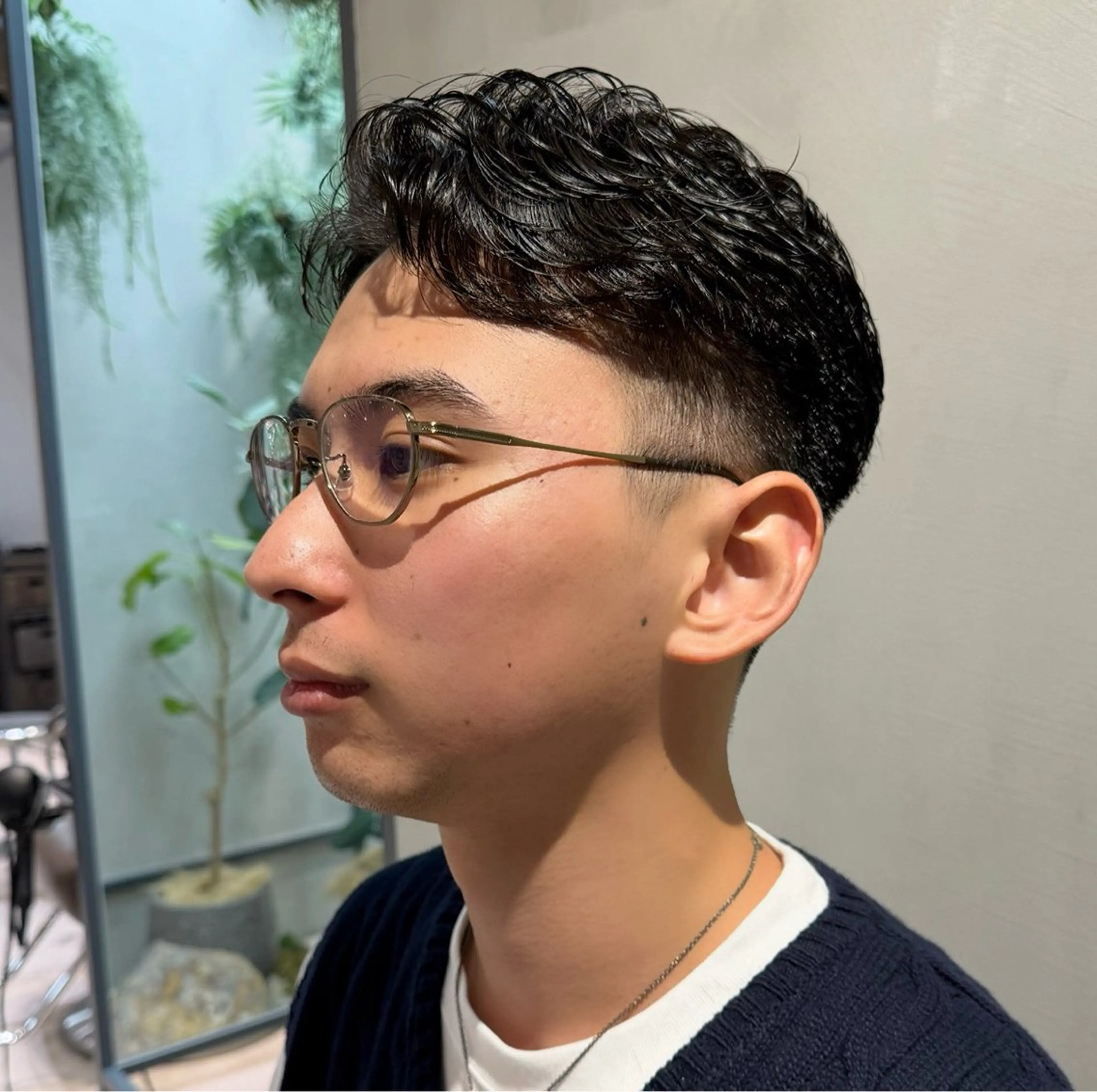 ショート パーマ メンズ メンズパーマ カット MINX over所属・🍒暖色カラー•東京 小玉姫那🍒のヘアスタイル