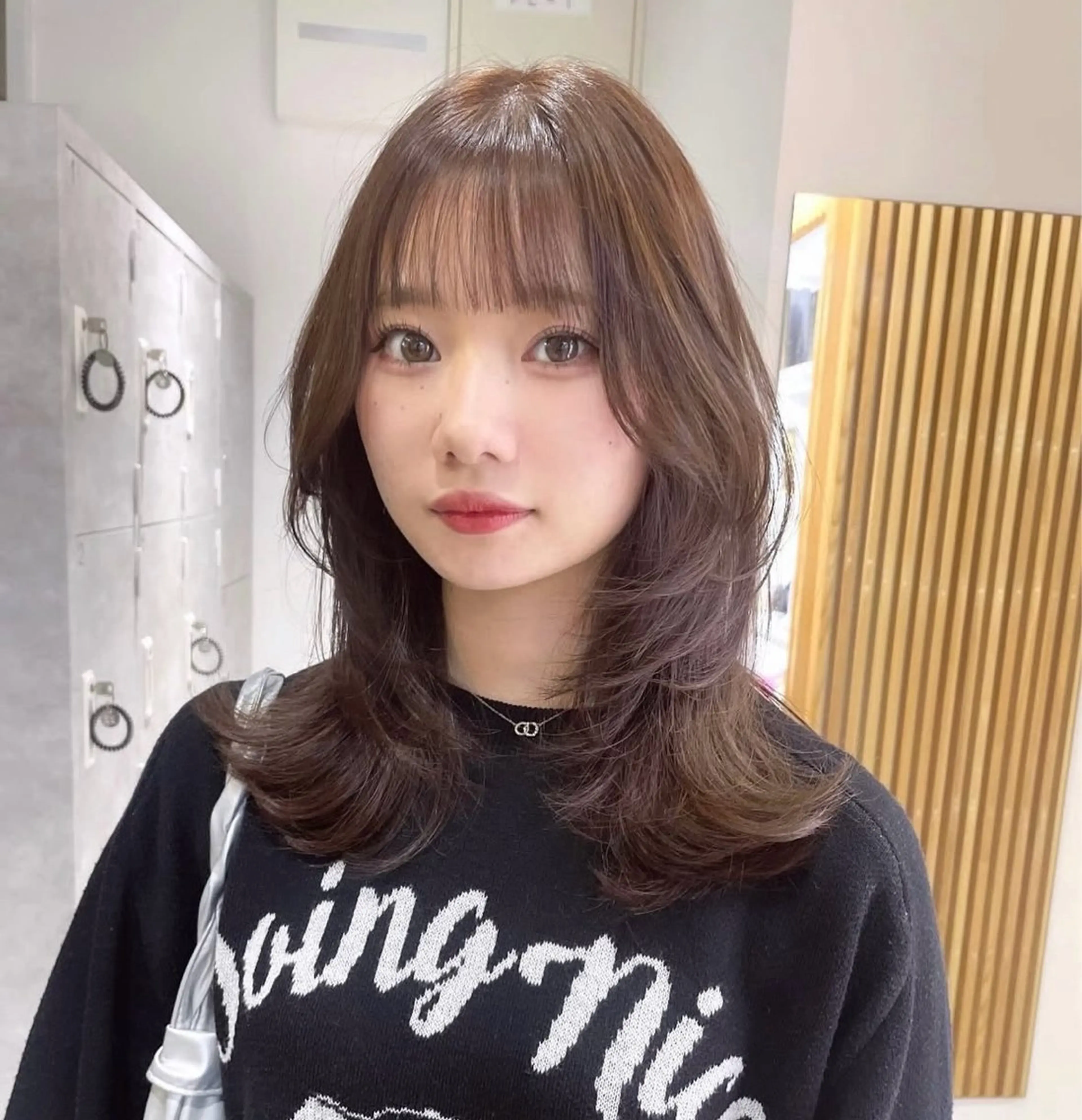 ミディアム カラー moon/髪質改善/ ブリーチ/レイヤー☪のヘアスタイル