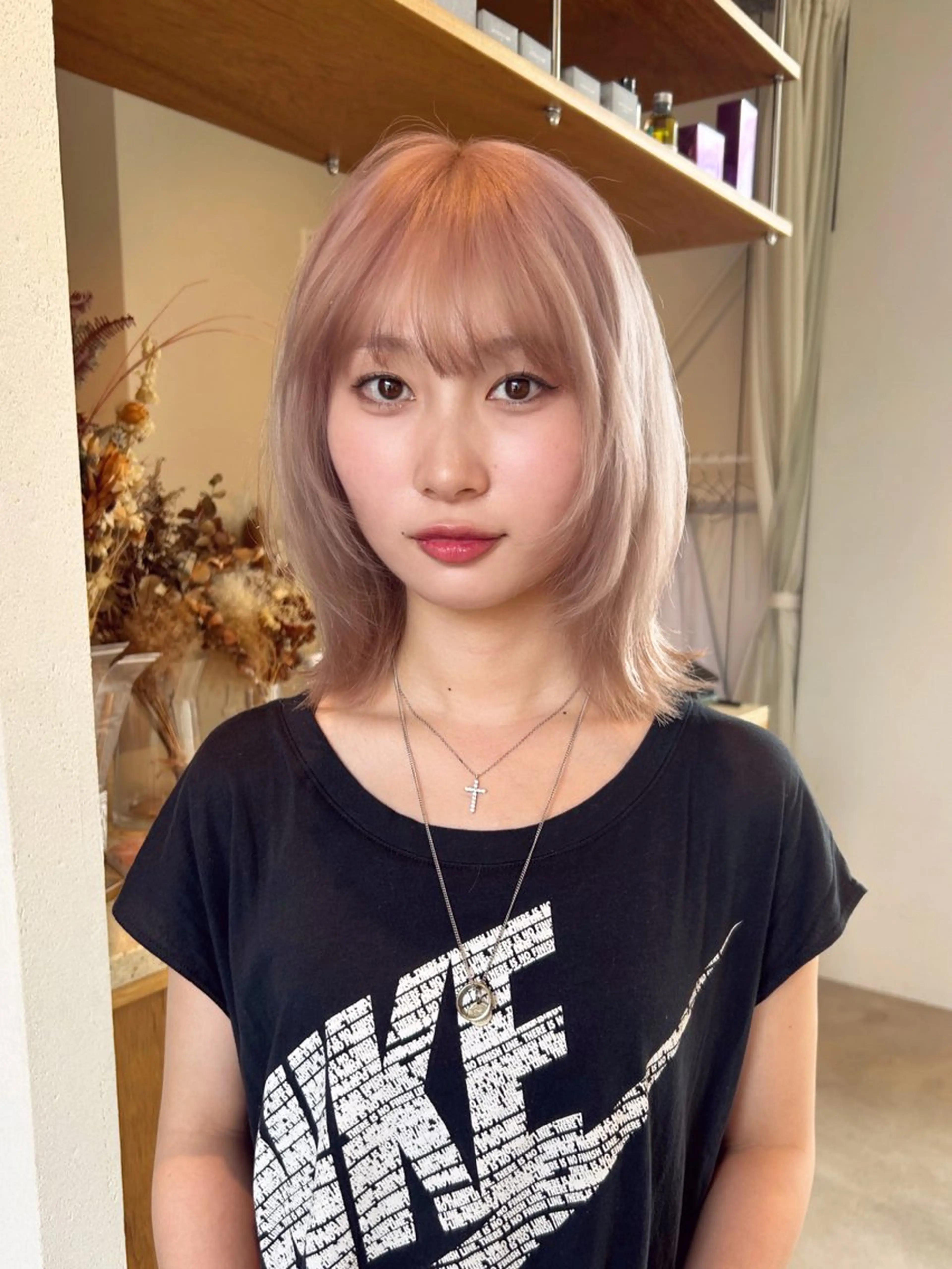 ミディアム ヘアカラー ♥yelm ユウナ♥のヘアスタイル