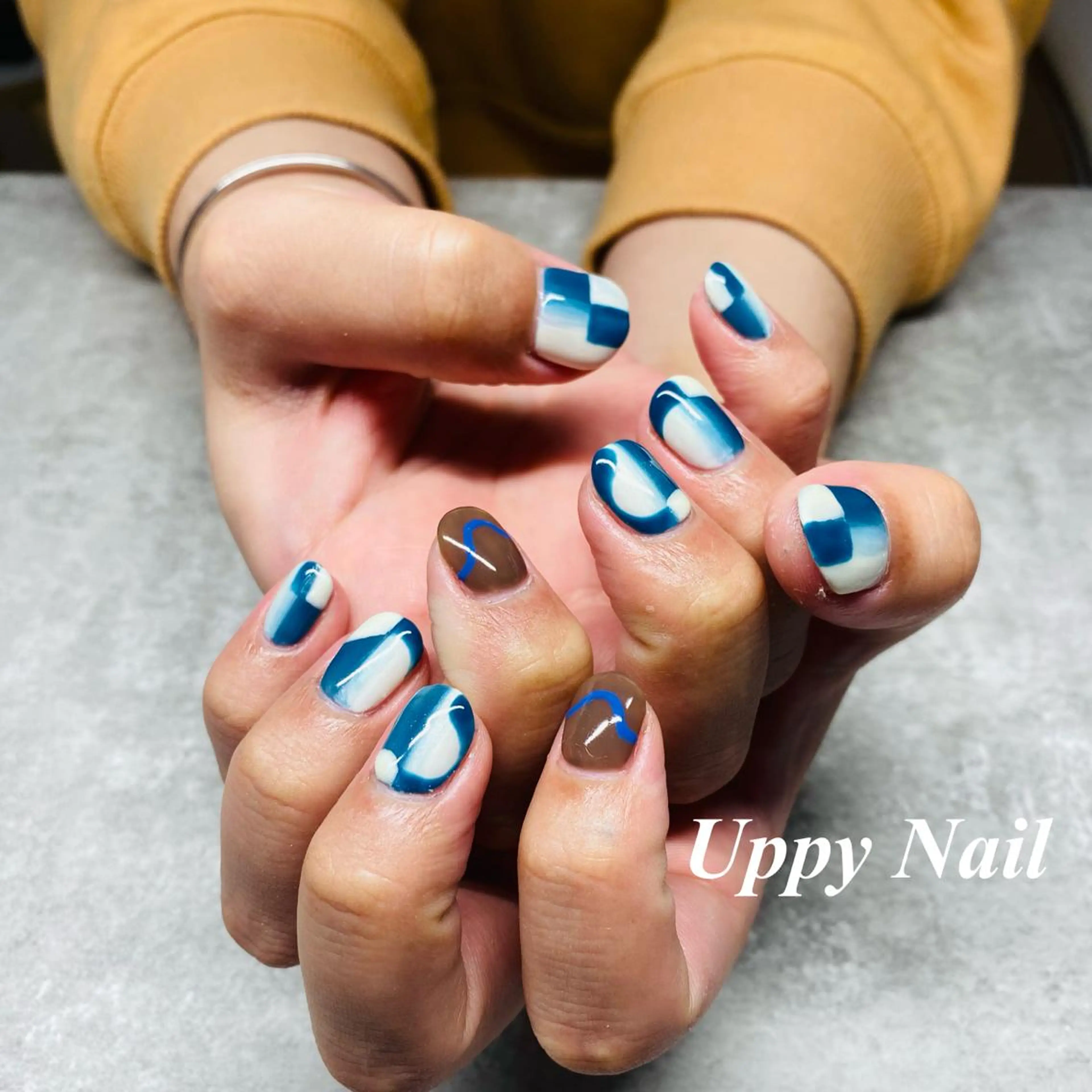 ネイル メンズネイル 持ち込み ハンドネイル Uppy Nail ukyoのネイルデザイン