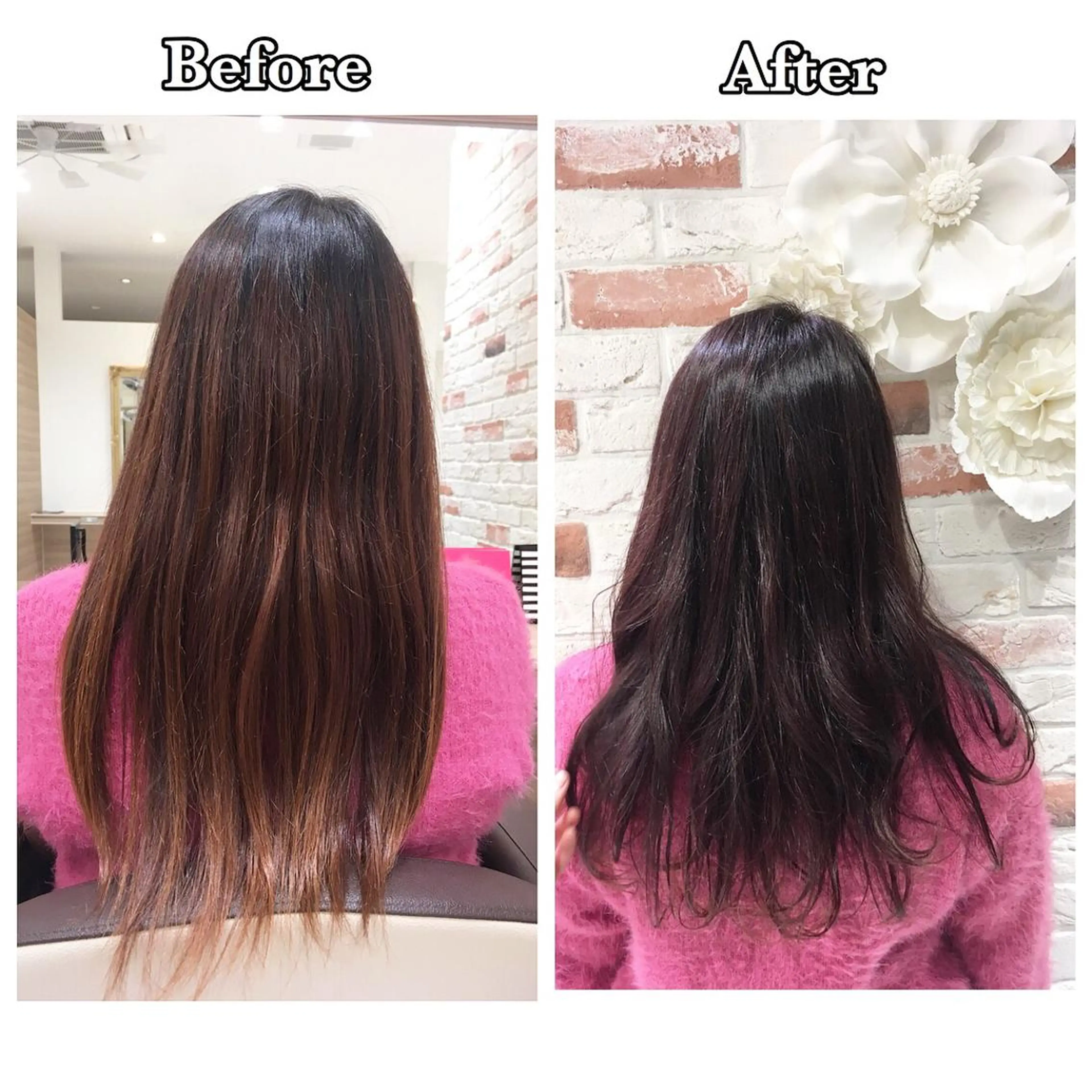 ロング カラー イルミナカラー ピンクカラー 推しヘア🎀 NATSUNEのヘアスタイル