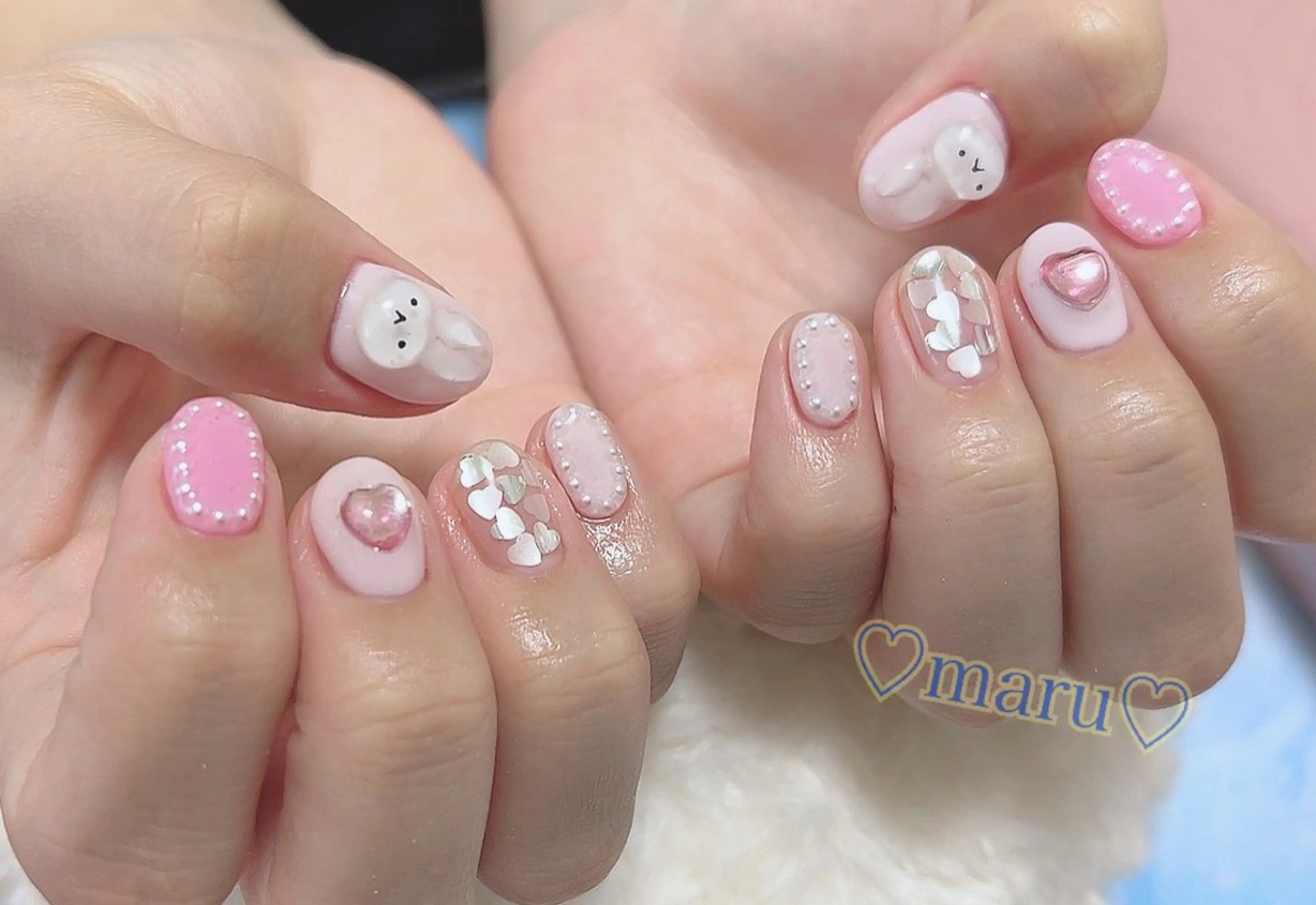 ネイル ハンドネイル フットネイル まるみ ♡のネイルデザイン
