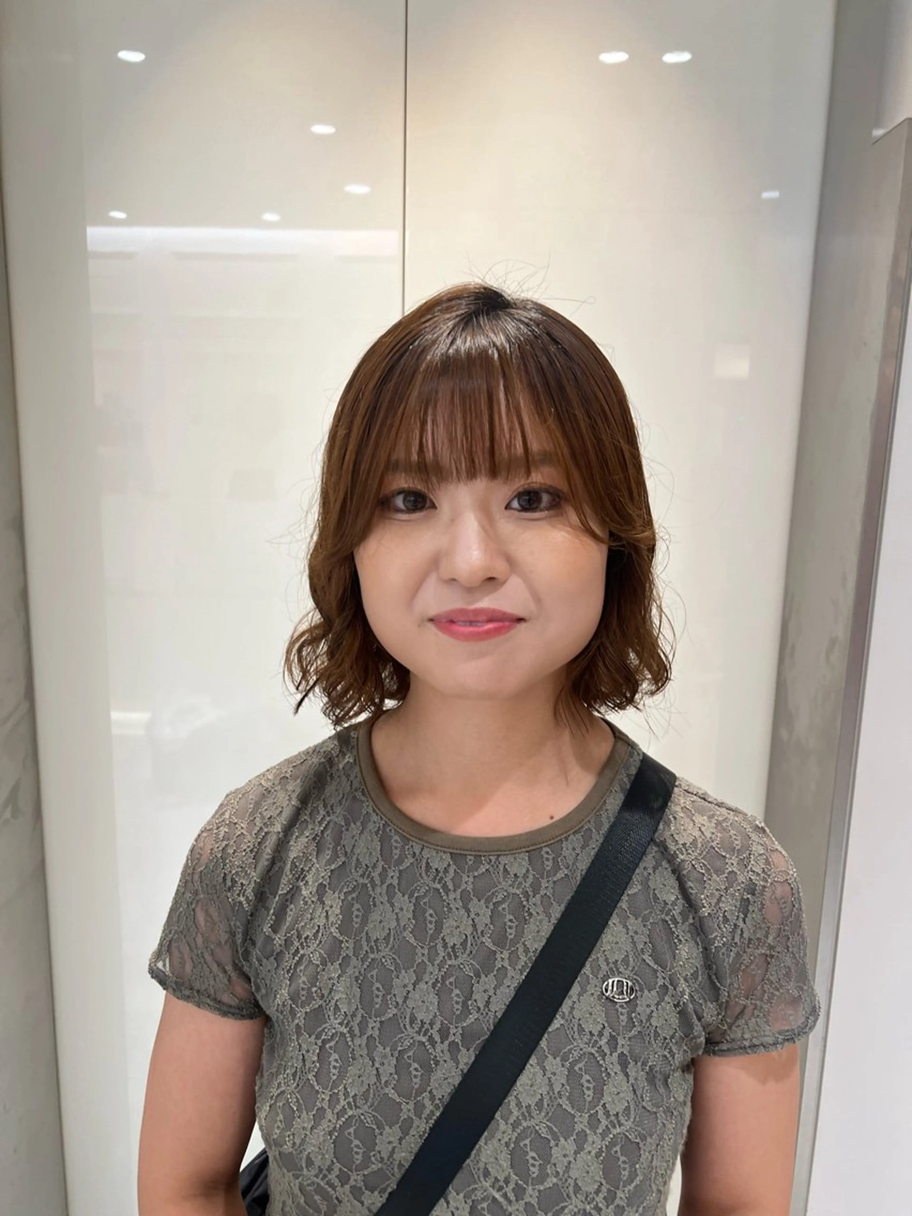 ショート パーマ カット パーマ コテ巻き風パーマ 銀座RINOSEのヘアスタイル