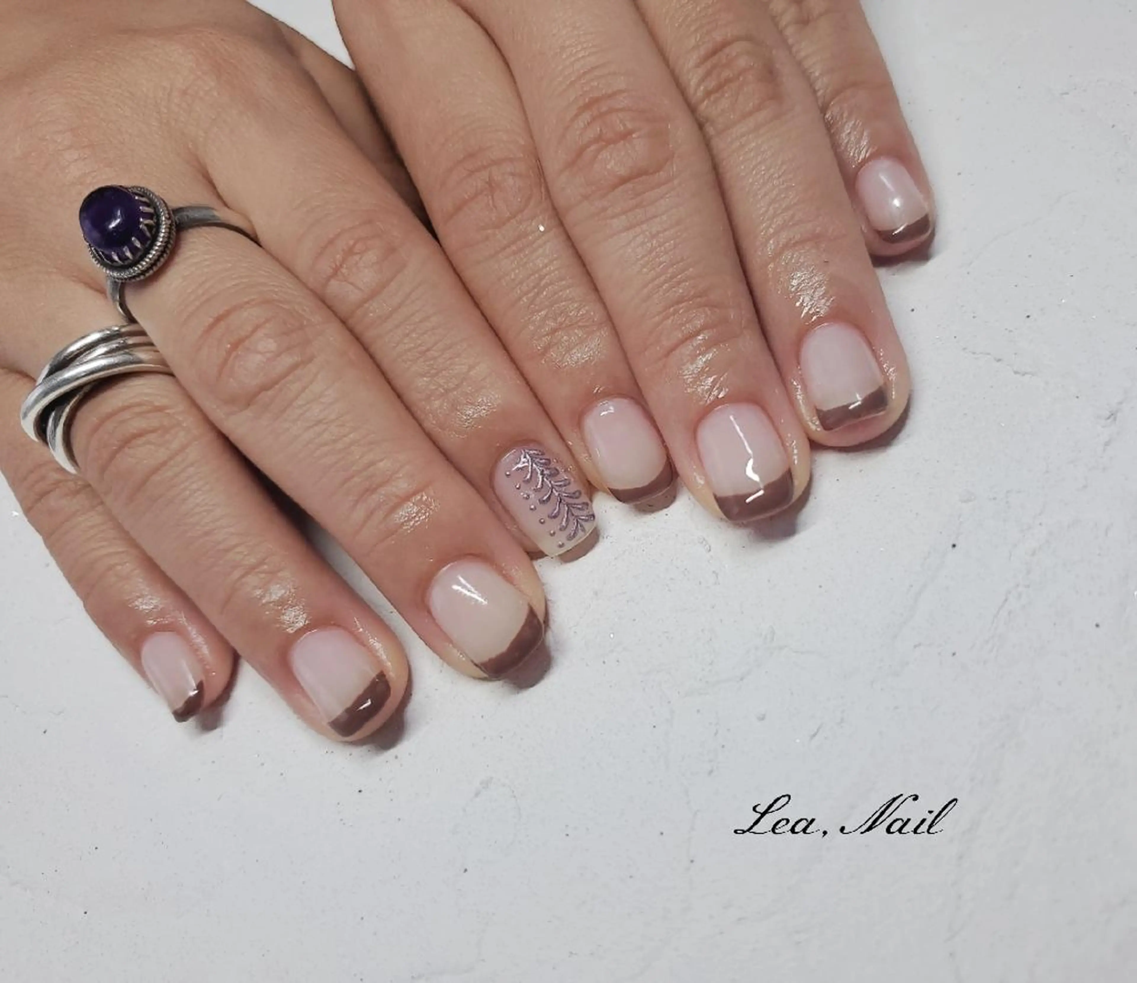 ネイル アートネイル フレンチネイル Lea,Nail所属・松橋 愛のネイルデザイン