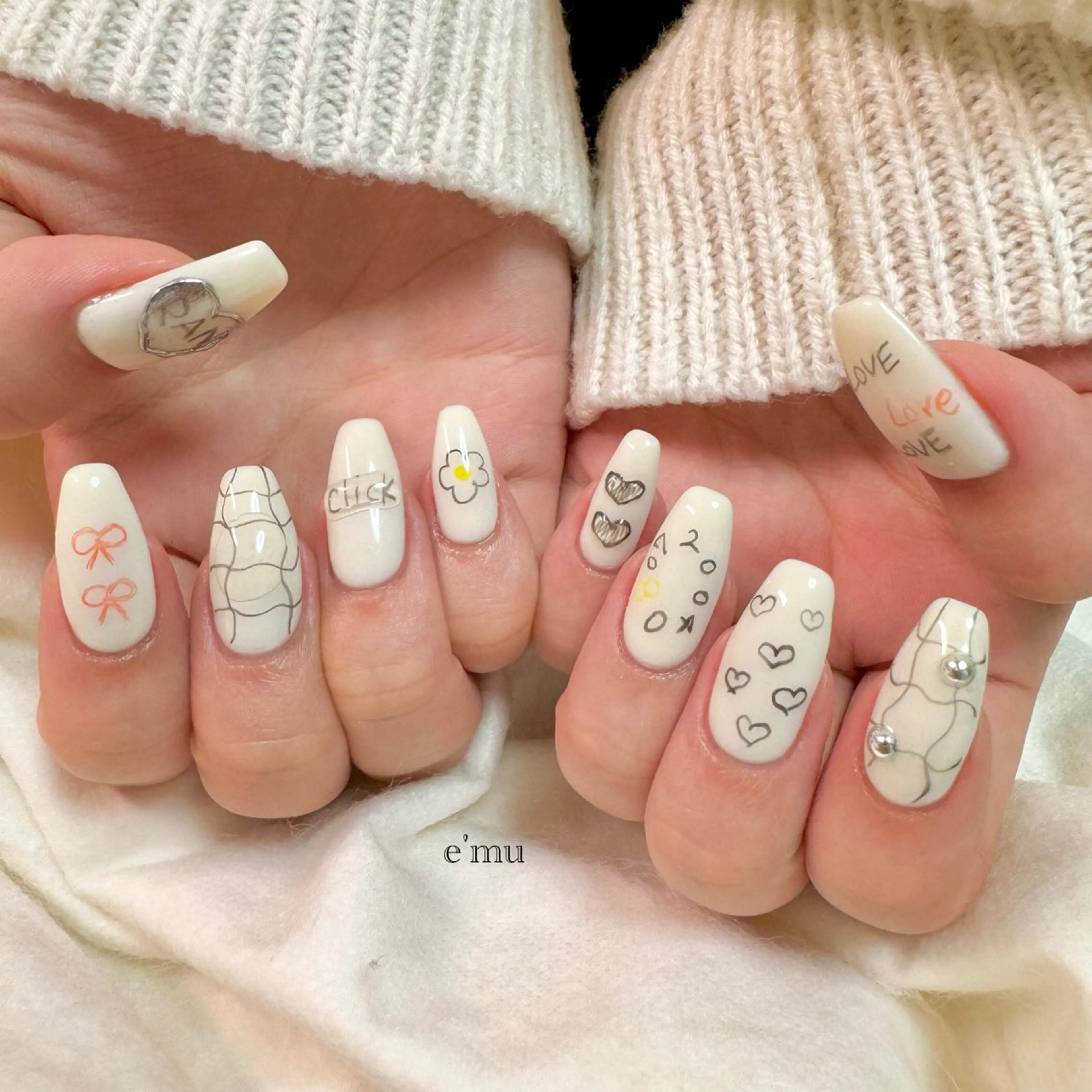 ネイル ハンドネイル nail salon e'mu💐のネイルデザイン