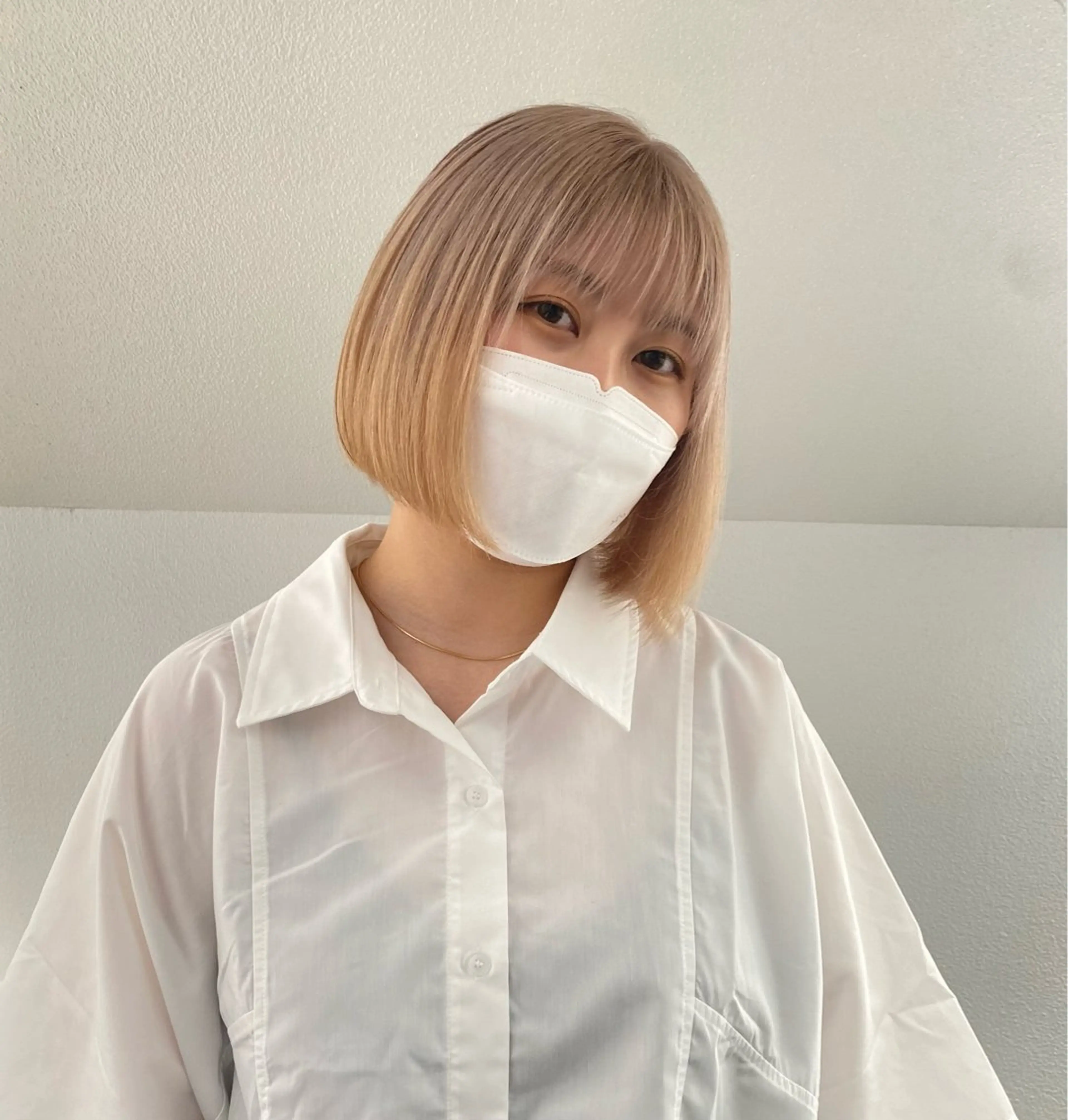 【☁️平日限定☁️】カット＋リタッチブリーチ✨＋ワンカラー🌼（トリートメント付き）の写真