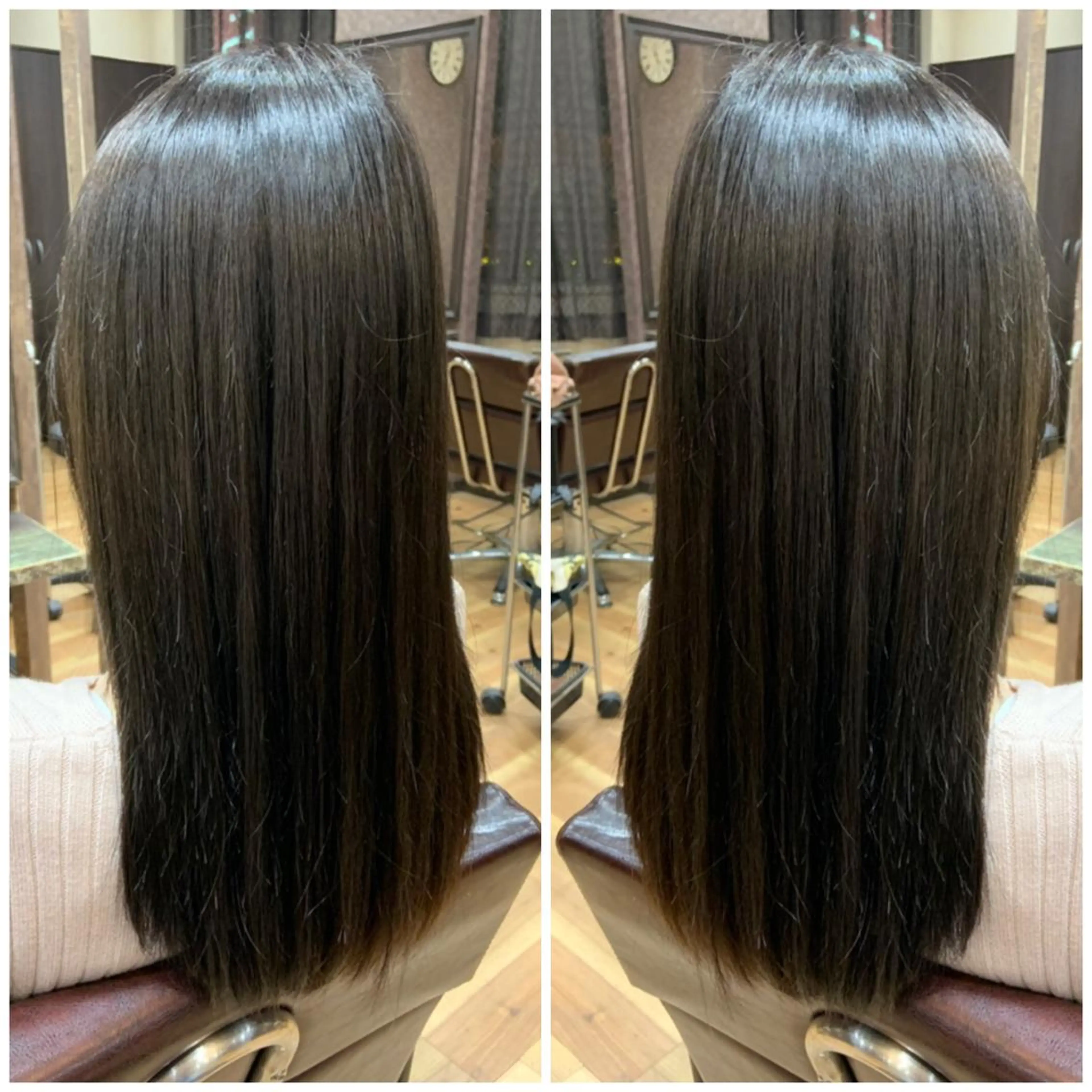 【韓国風🇰🇷艶黒髪✨】No黒染め❣️ナチュラル暗髪髪質改善アンジーカラー🧡就活、就職にも最適🌸の写真