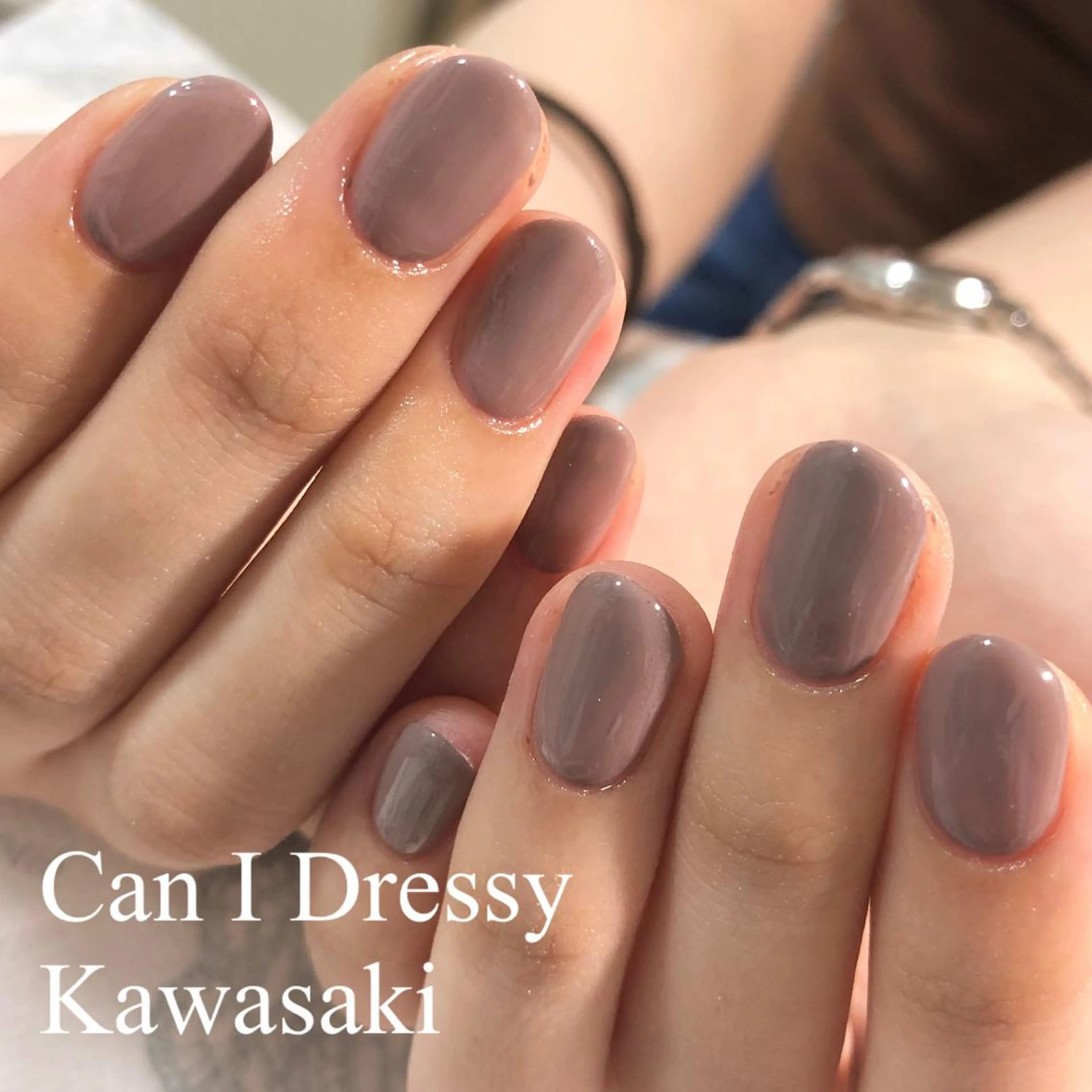 ネイル ブラウン ハンドネイル Can I 川崎店 三島 久美子のネイルデザイン