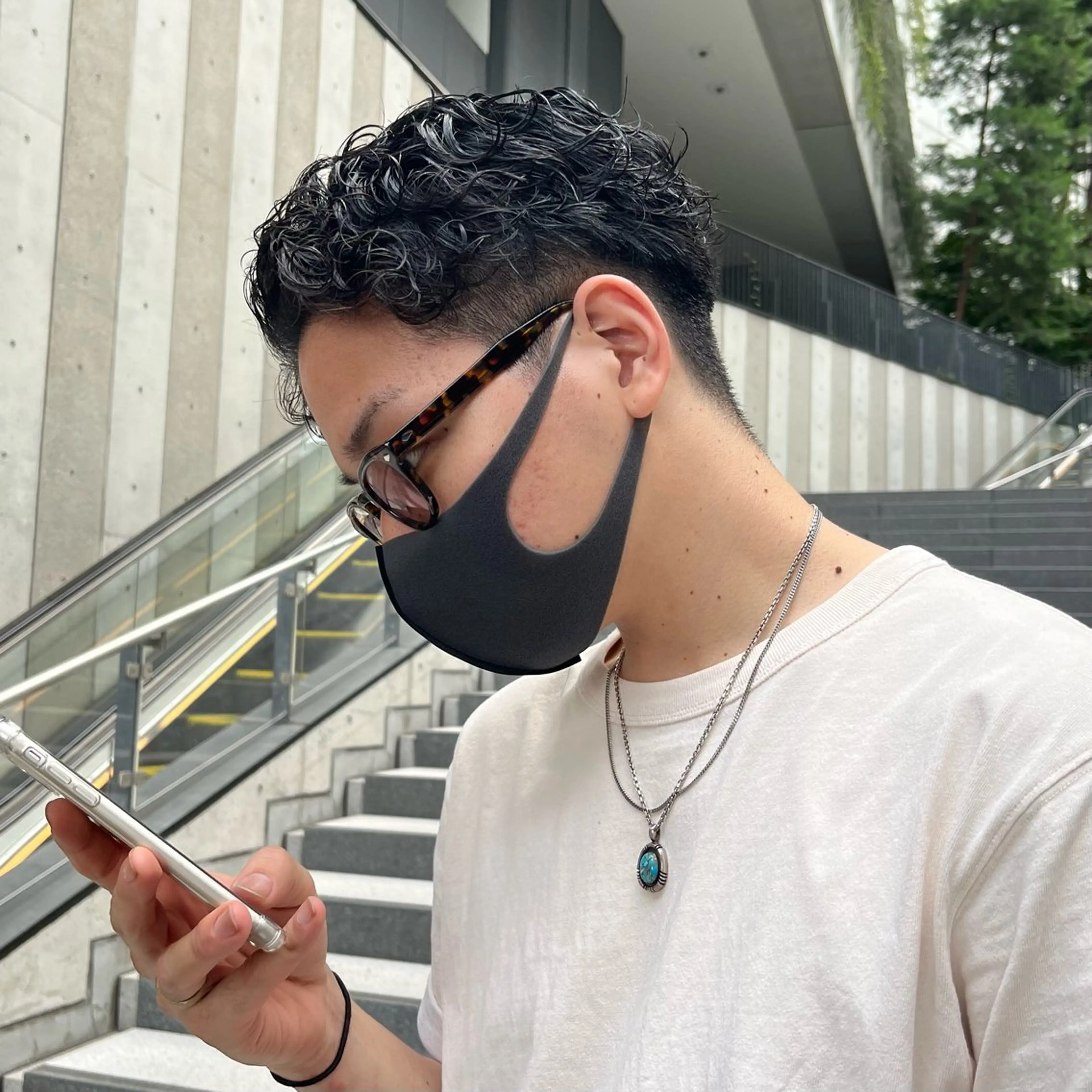 パーマ メンズ メンズパーマ レイヤー/顔周り /透明感🩶高橋大のヘアスタイル