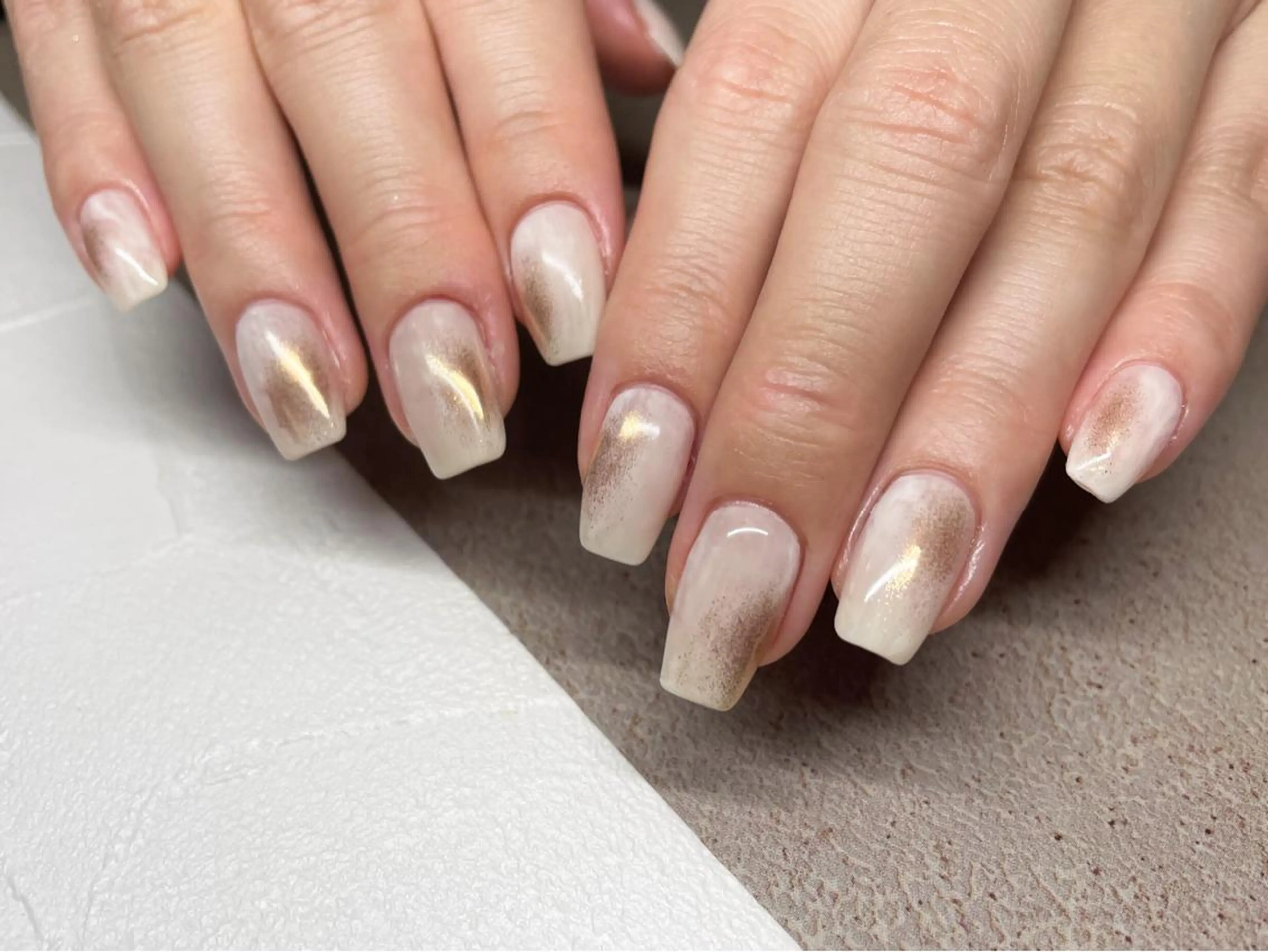 ミディアム ネイル ニュアンスネイル Nail salon Amicalのネイルデザイン