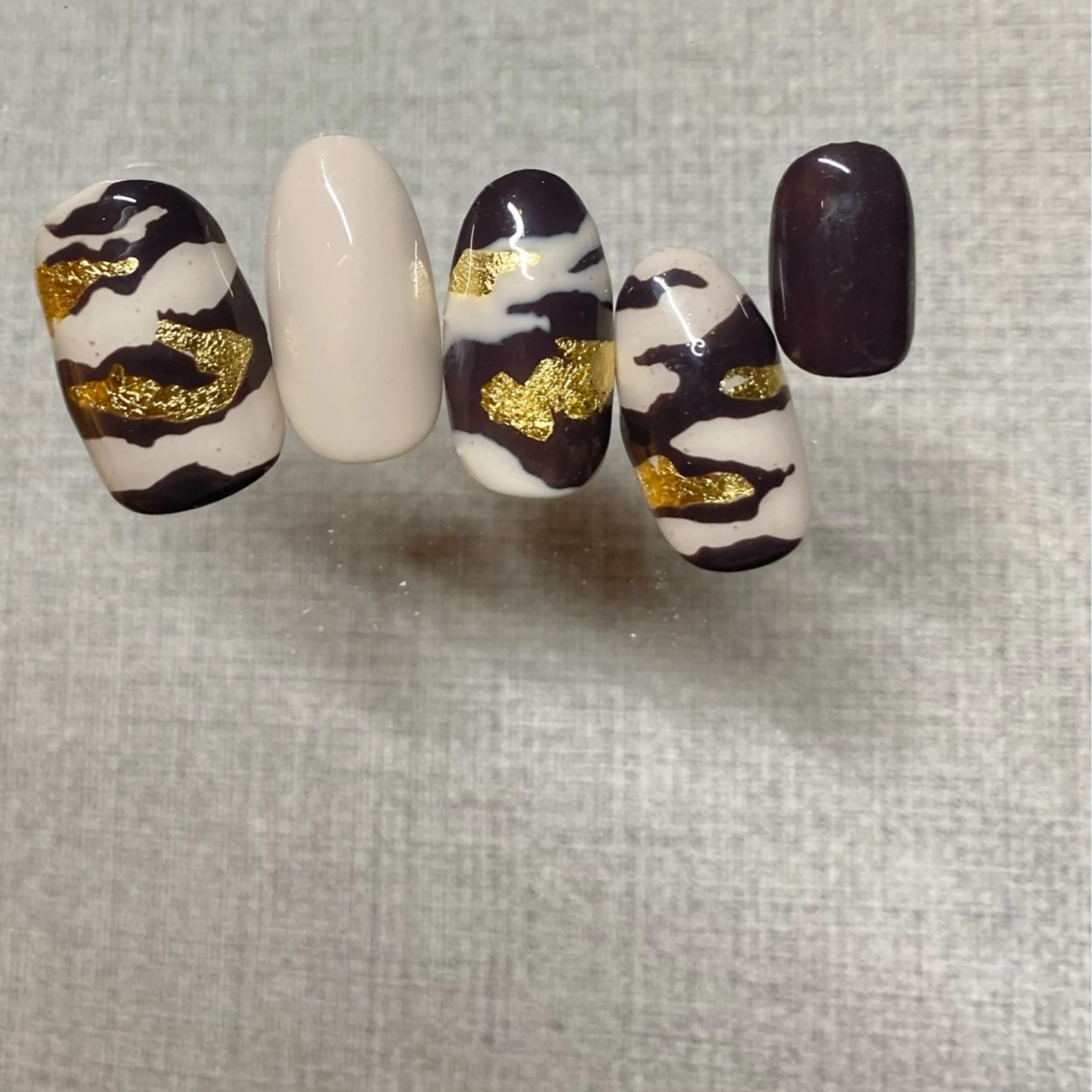 ネイル アートネイル フットネイル ニュアンスネイル 冬ネイル 山田 貴子のネイルデザイン