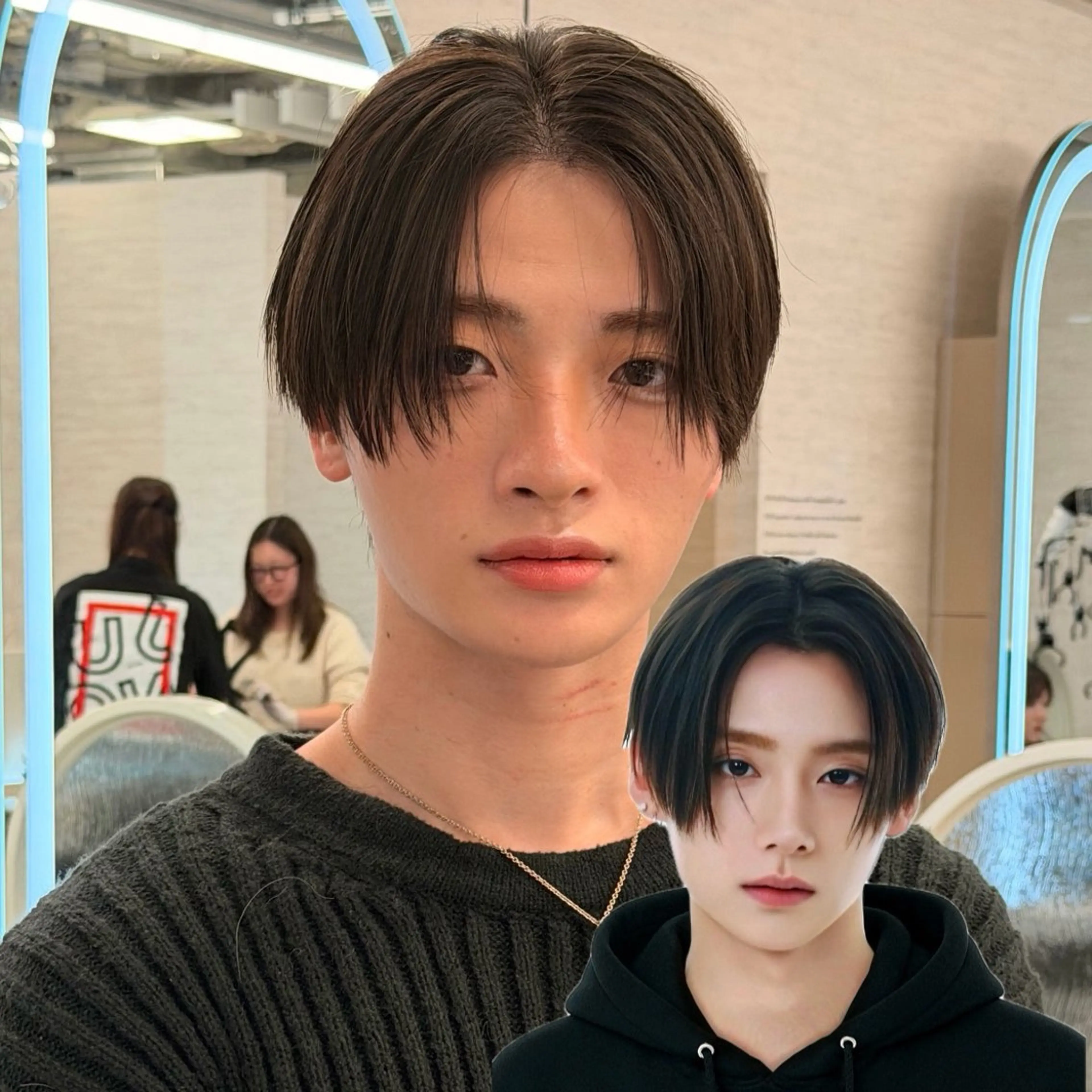 パーマ メンズ ダウンパーマ メンズ韓国風 メンズパーマ カット 縮毛矯正 韓国メンズヘア☆ 韓国ボブYUTOのヘアスタイル