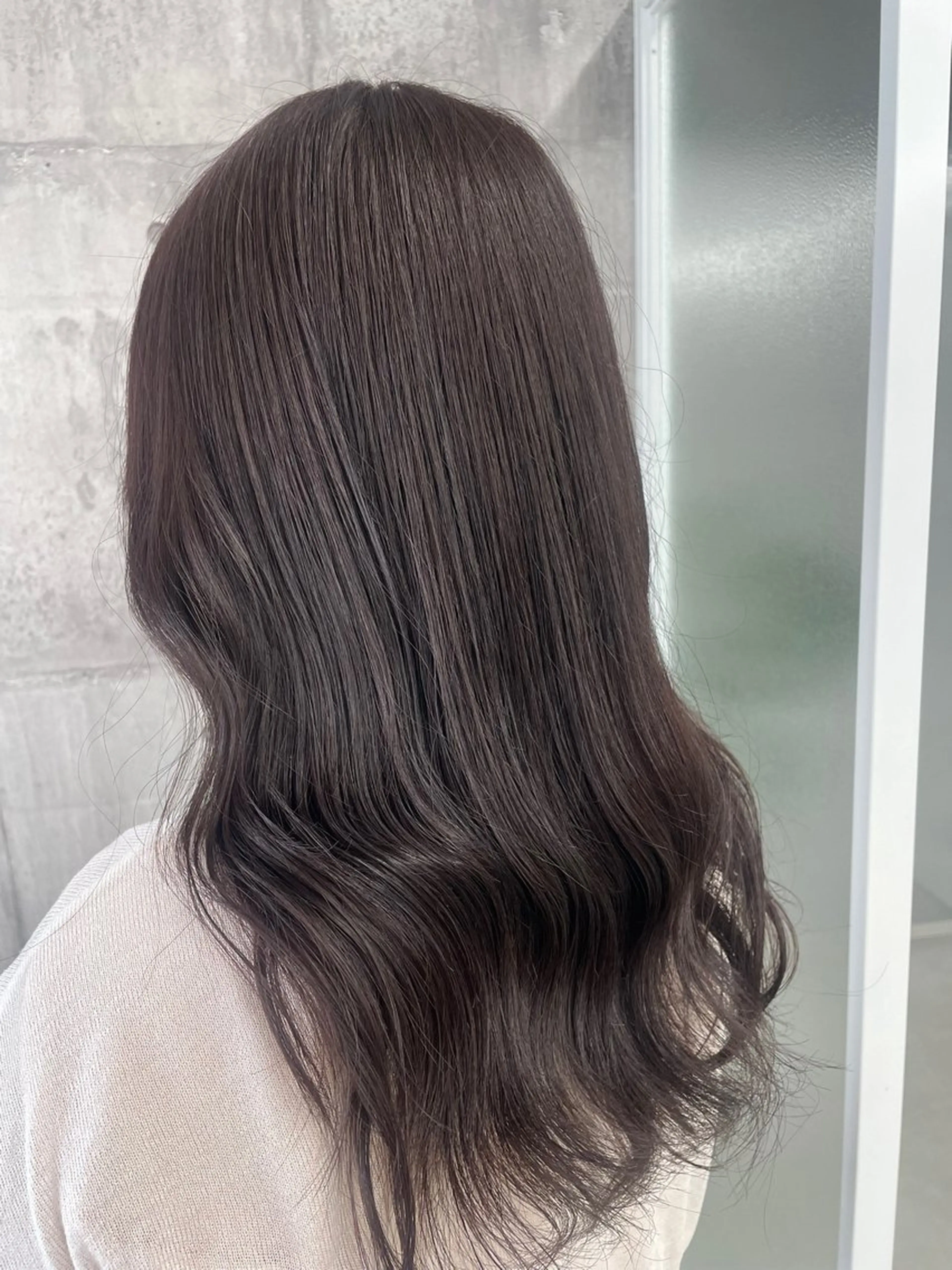 ロング カラー ラベンダーカラー 松村 友里圭のヘアスタイル