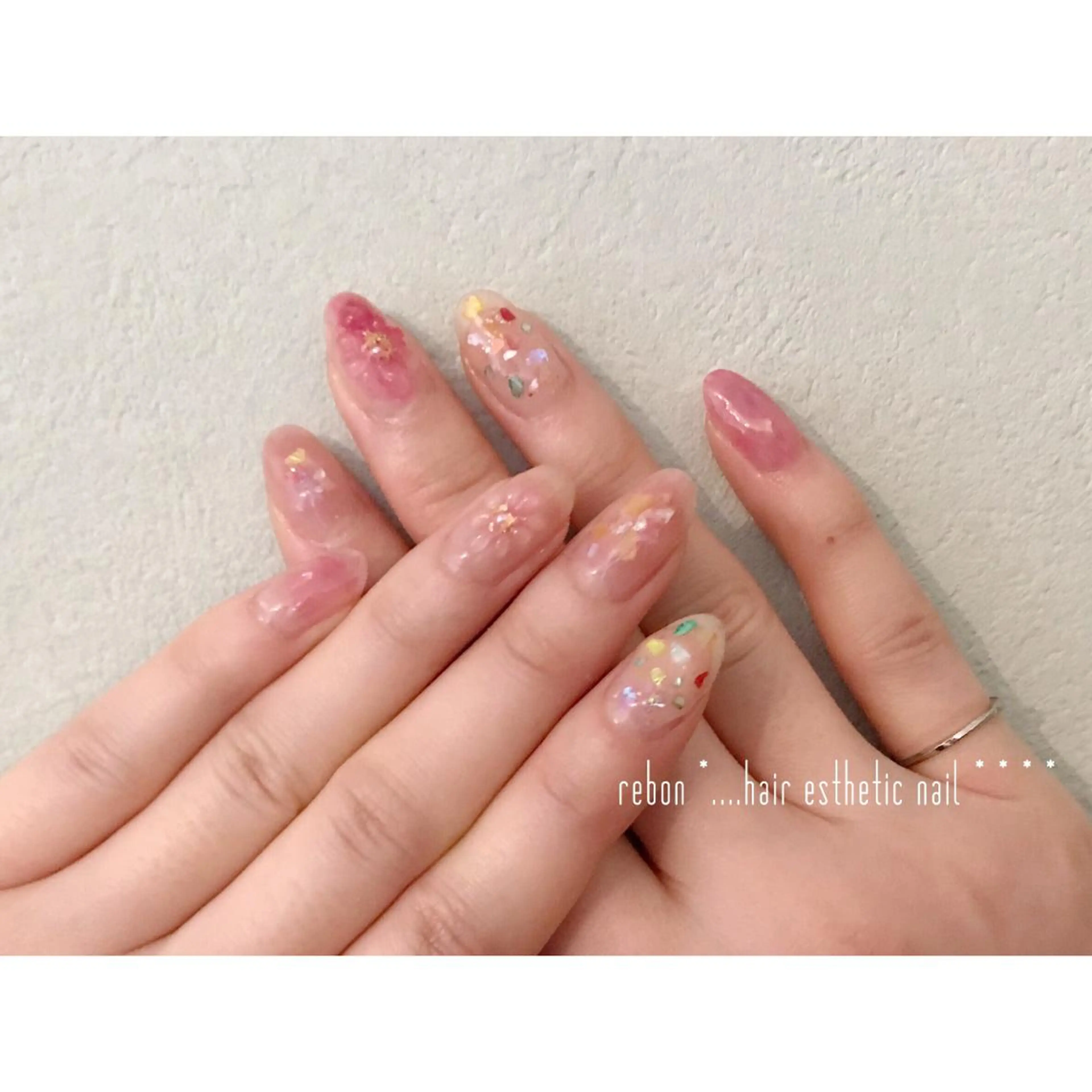 ネイル ハンドネイル フットネイル rebon＊ natsukiのネイルデザイン