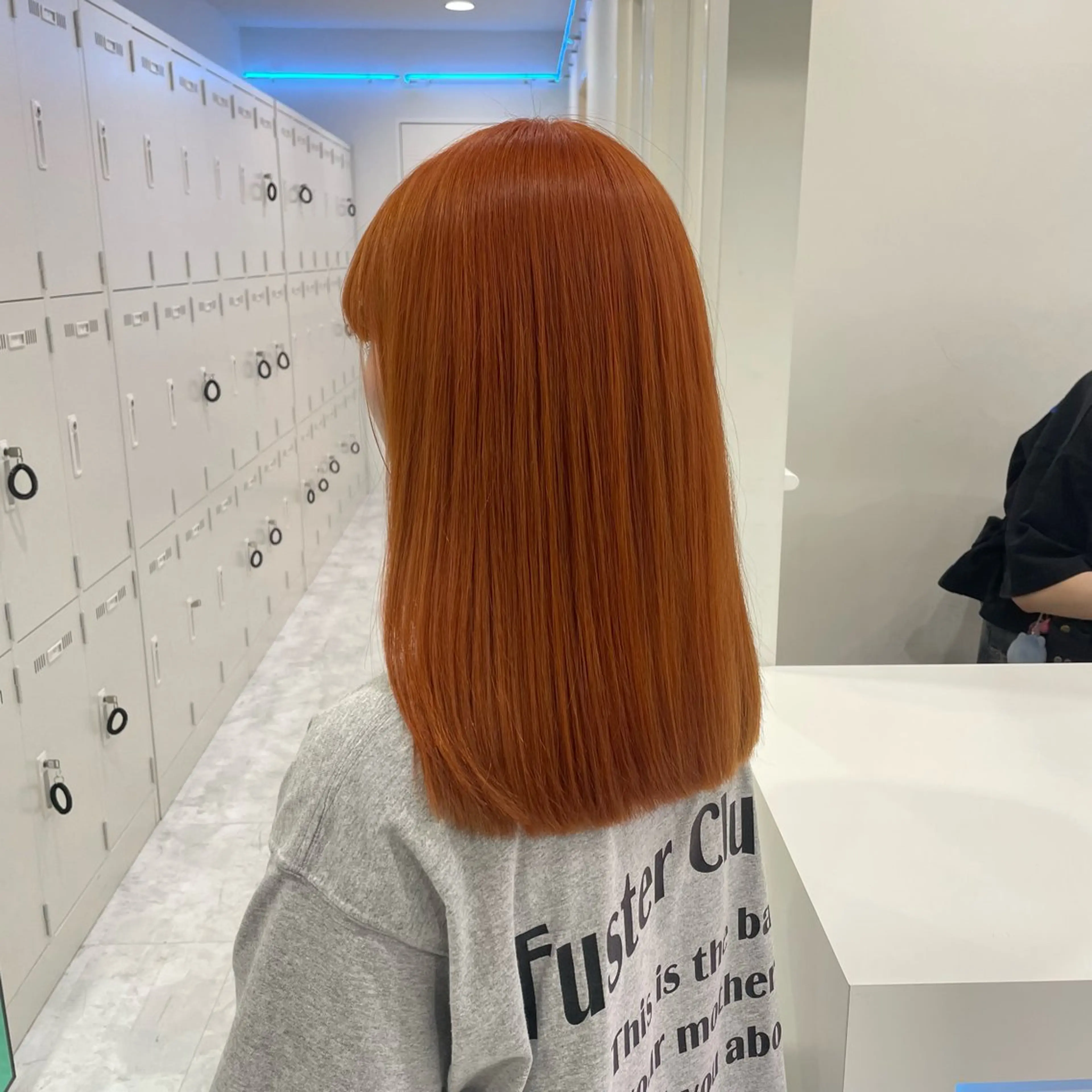 ミディアム カラー ヘアアレンジ ブリーチ オレンジ ❣️ブリーチなし暖色 ayu❣️のヘアスタイル