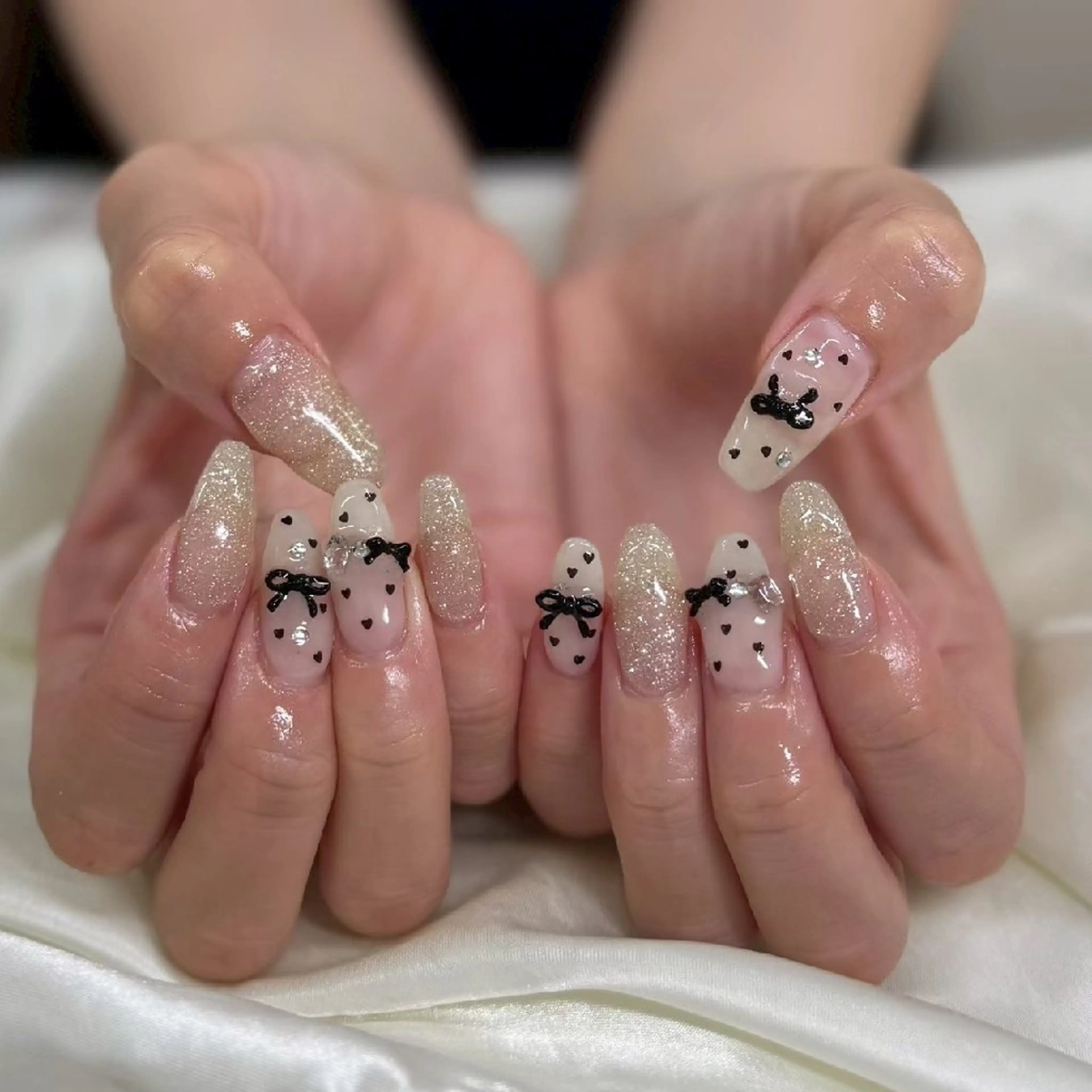 【技術向上練習モデル】オフありワンカラーネイルの写真