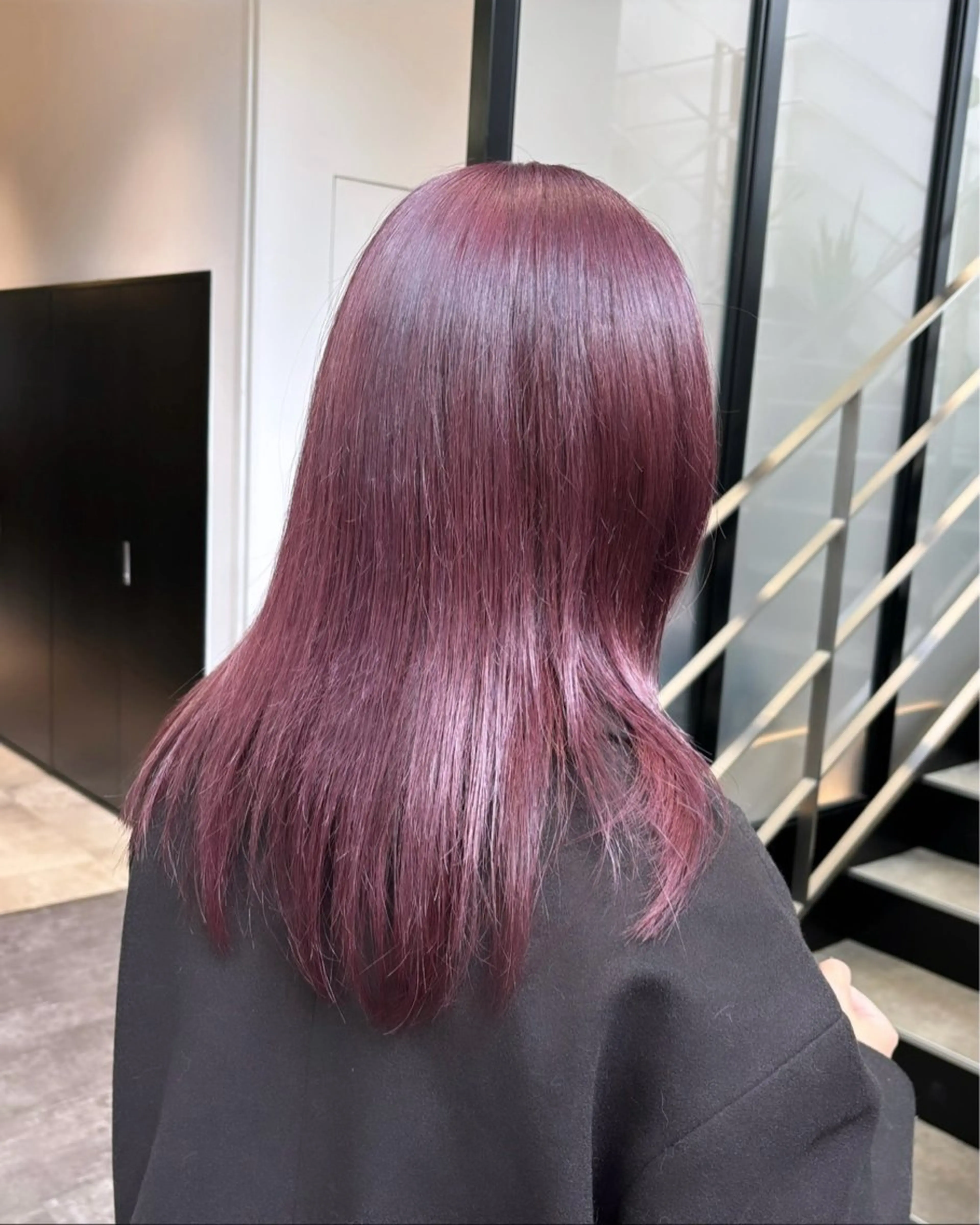 セミロング カラー 💗ガーリーヘア🎀 saki💗のヘアスタイル