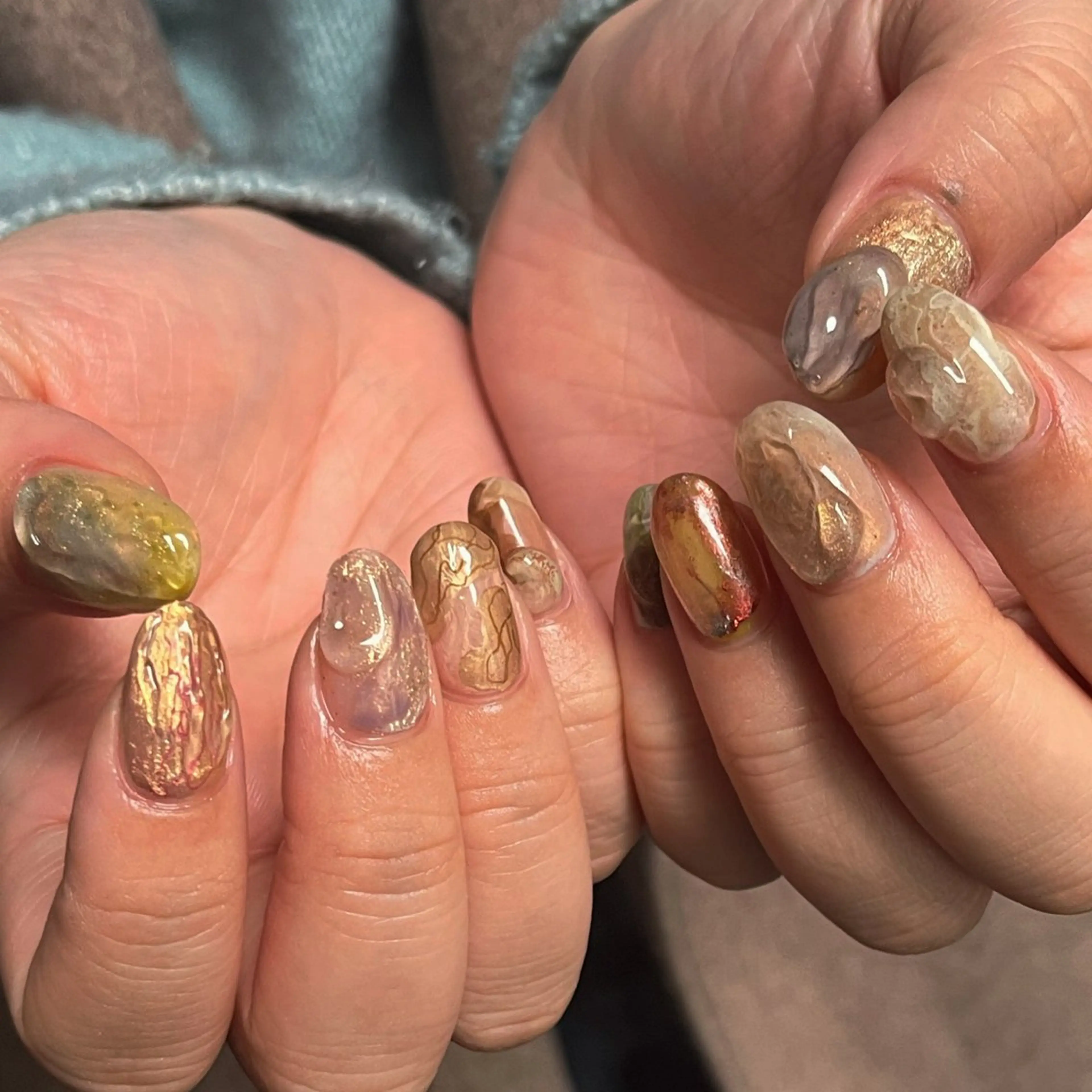 ショート ハンドネイル フットネイル @Unica_ honmachiのネイルデザイン