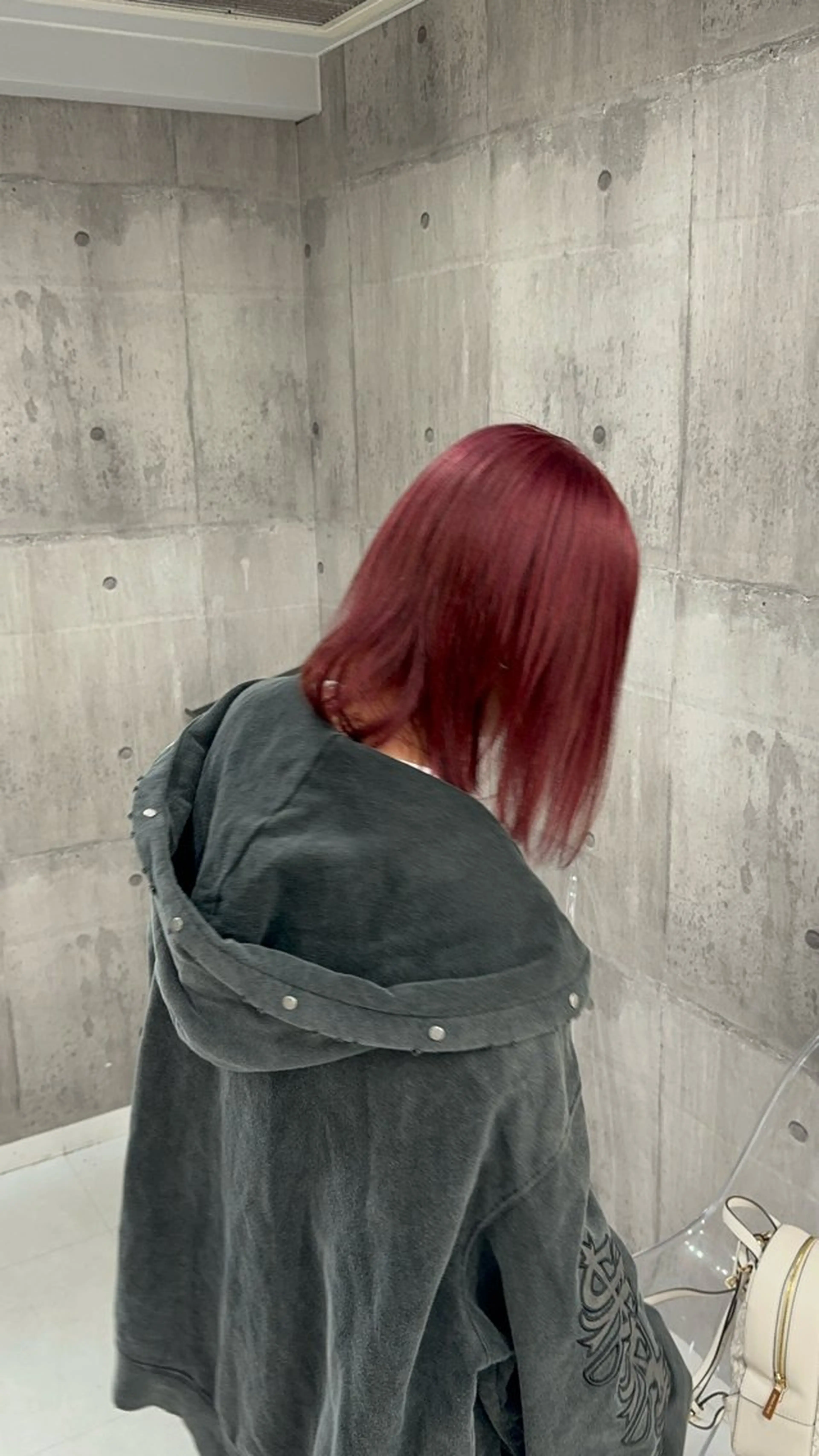 ミディアム ヘアカラー REI/髪質改善/ 透明感カラー/ボブのヘアスタイル