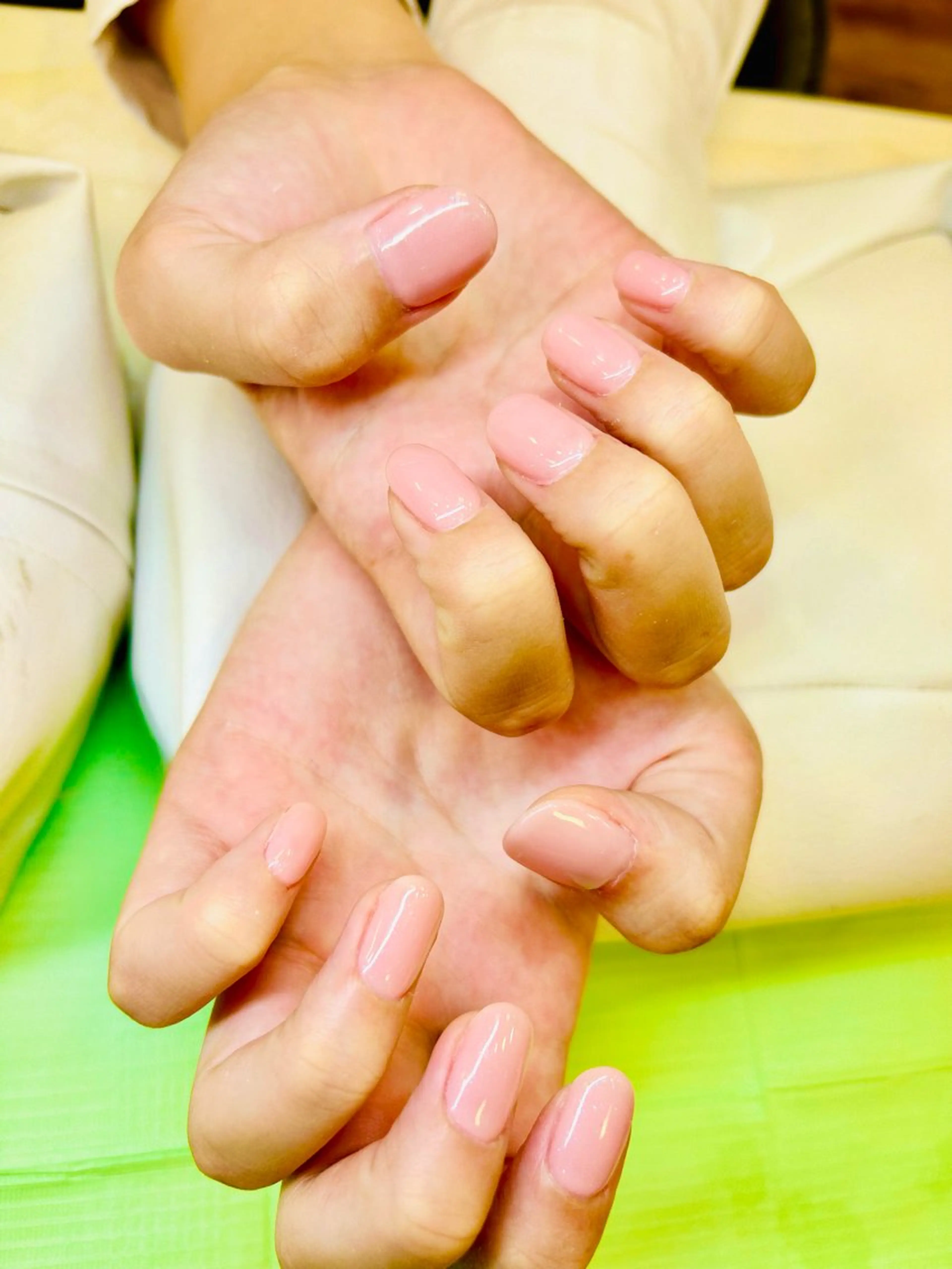 ネイル ラメ(グリッター) ワンカラーネイル ピンク Cravo miyuのネイルデザイン