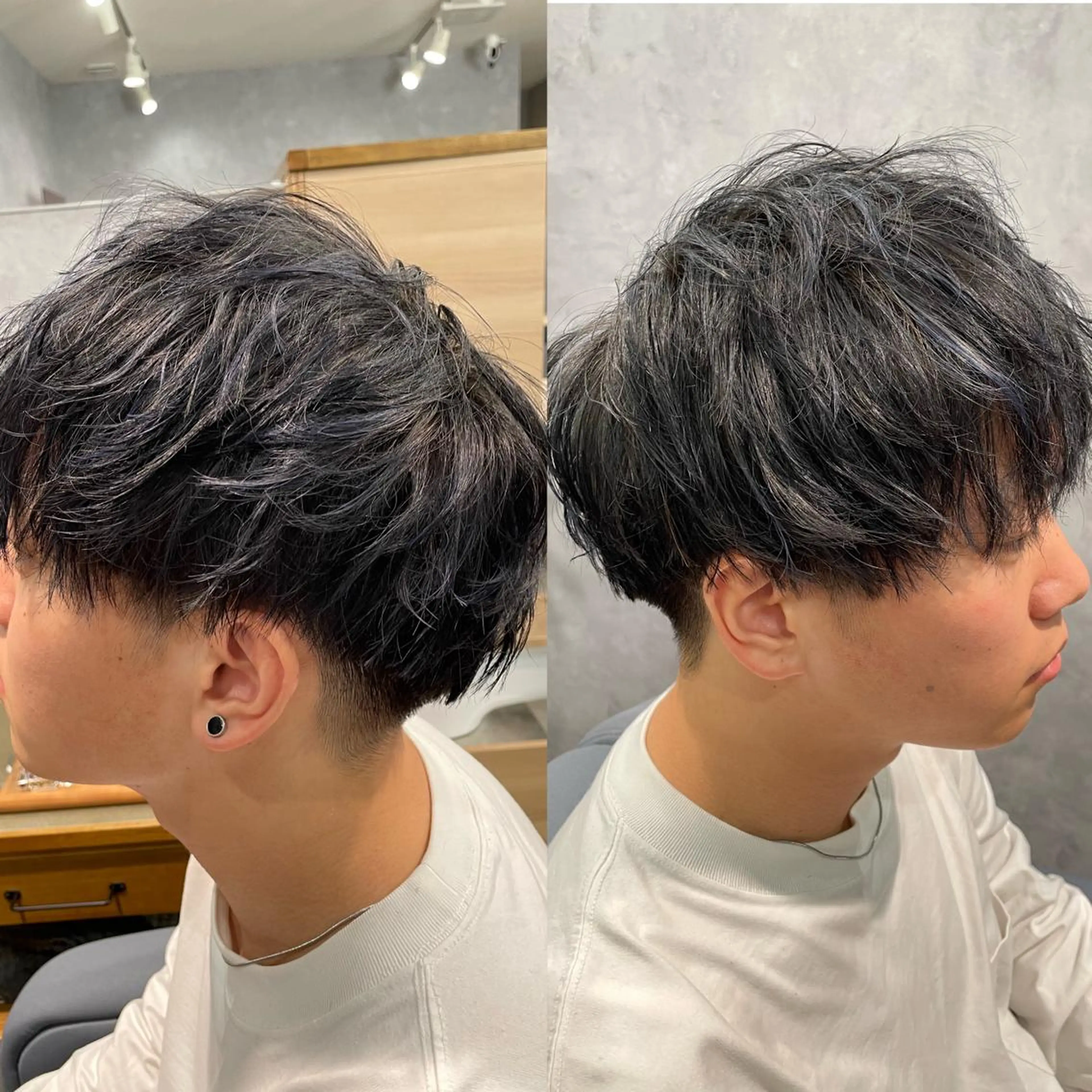 ショート カラー メンズ 黒岩 梨沙のヘアスタイル