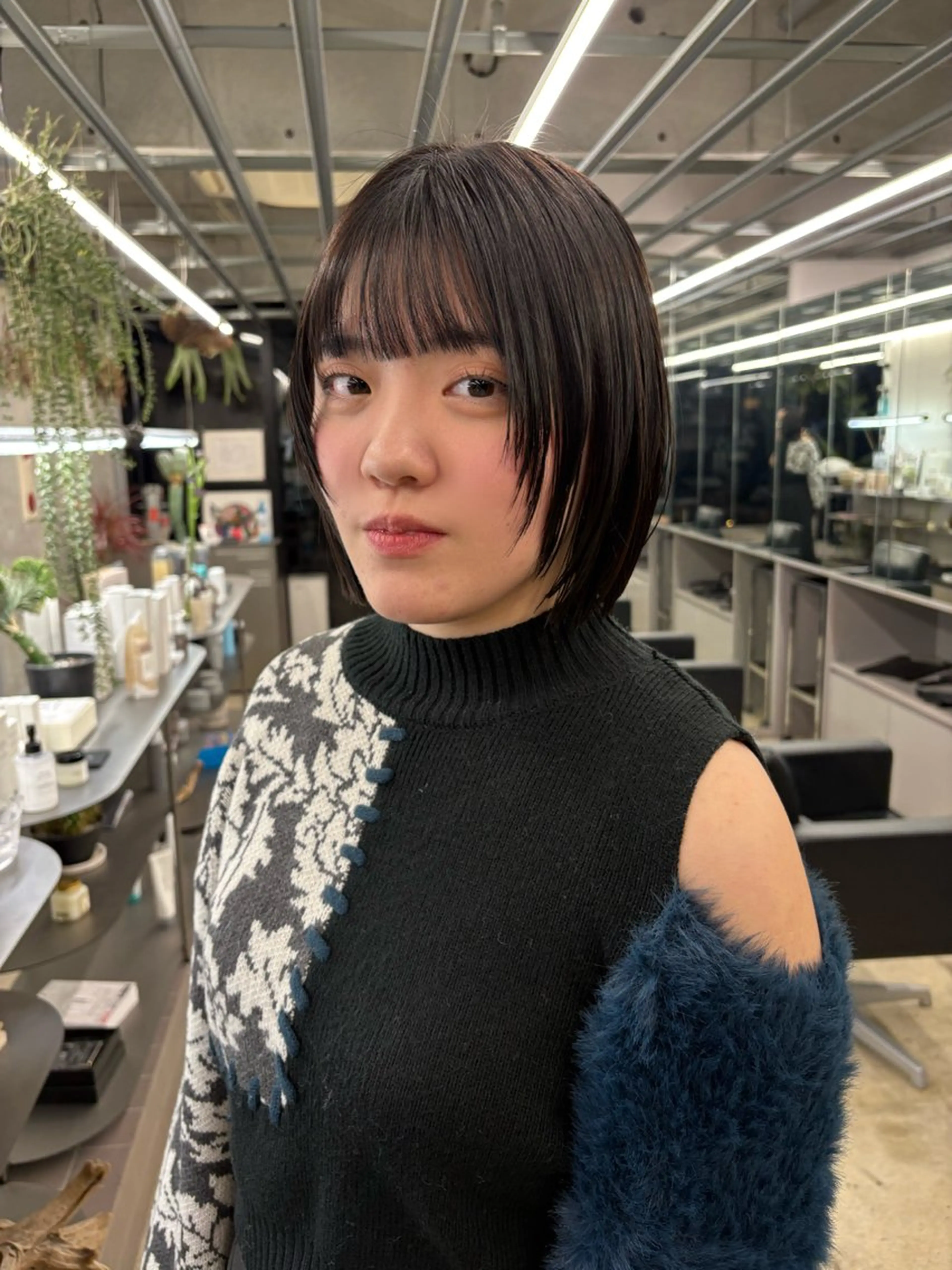 ショート カラー ボブレイヤー ボブ レイヤーカット カット ヘアカラー トリートメント 似合わせカット レイヤー/ボブのヘアスタイル