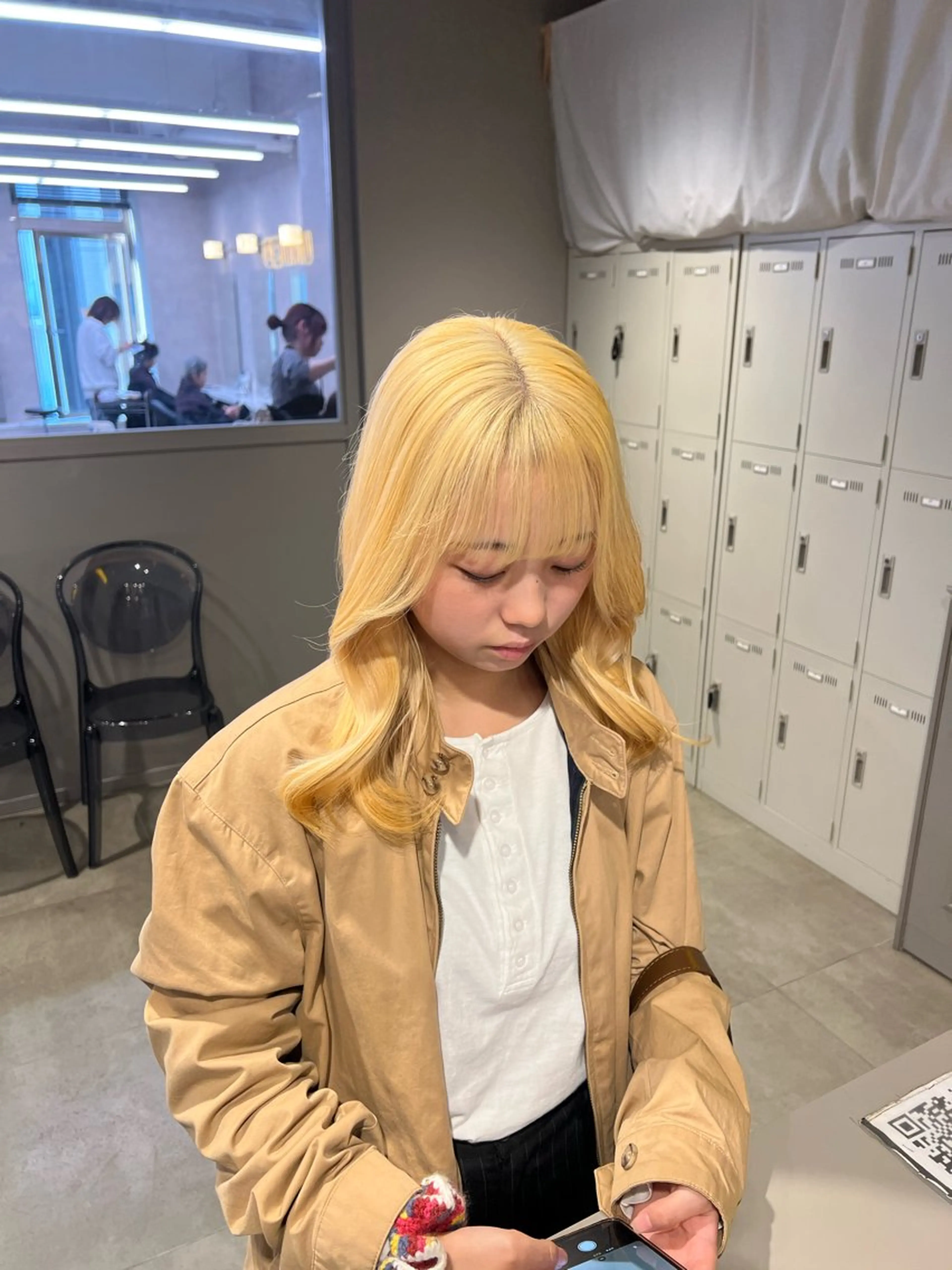 セミロング カラー ヘアカラー 韓国レイヤーカット /REIのヘアスタイル