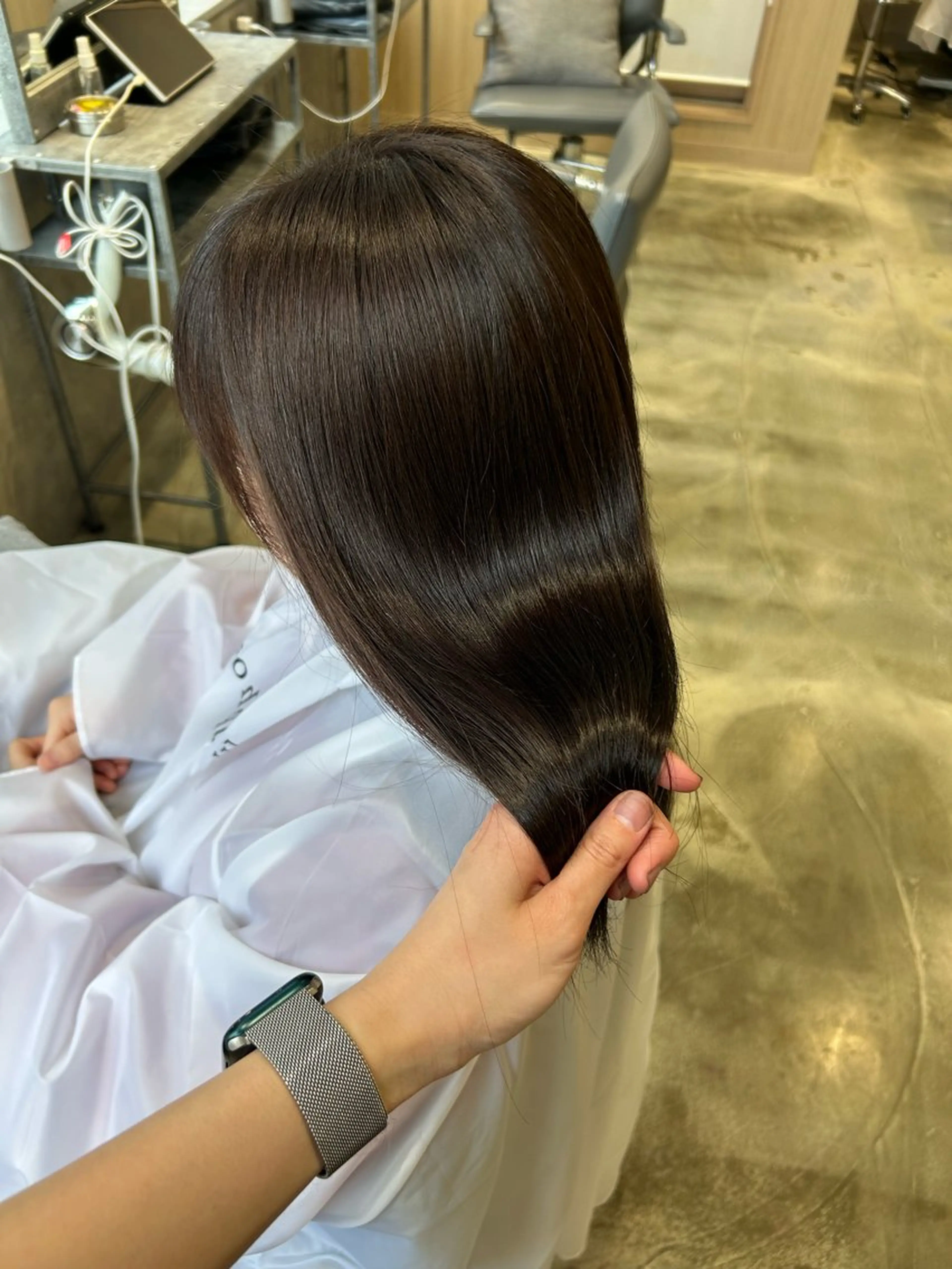 ミディアム カラー ブラウンカラー 新宿ハイトーン/ カットモデル/のりかのヘアスタイル
