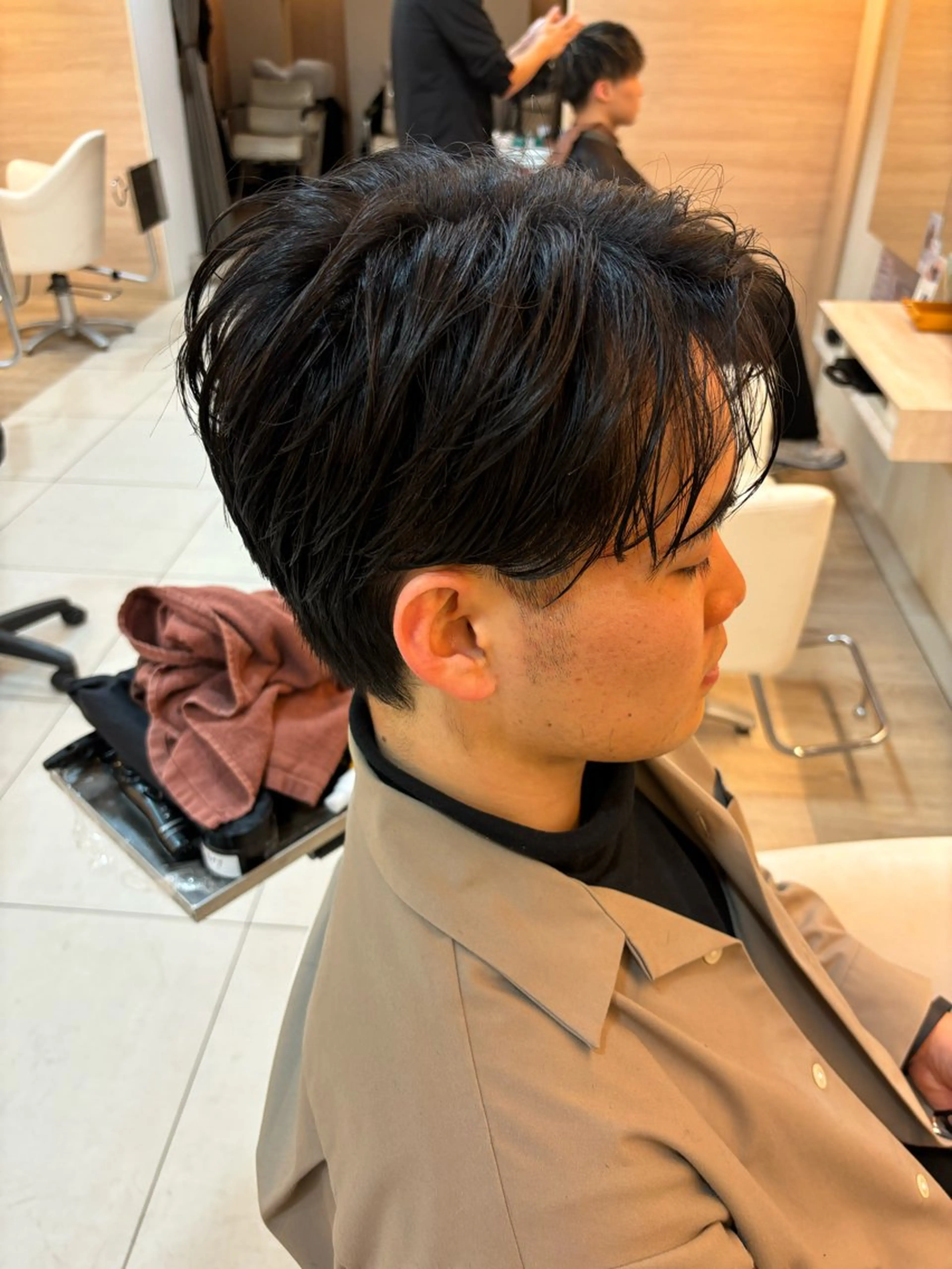 ショート カラー パーマ ヘアアレンジ メンズ キッズ ハンサムショート ショートヘア 🫧Selene SHOGO🫧のヘアスタイル