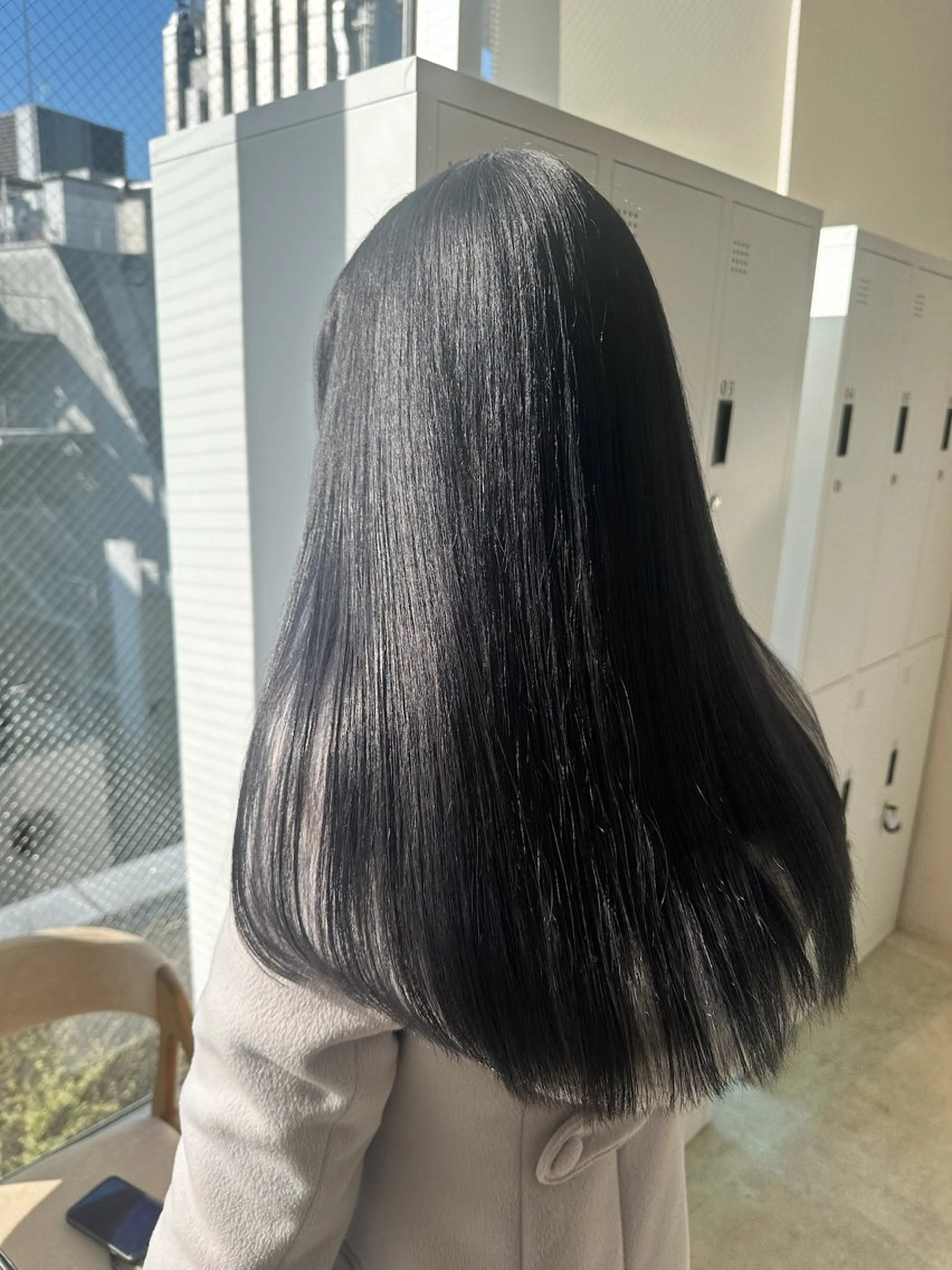 ロング 縮毛矯正 渋谷レイヤーカット/ 暖色艶カラー🩵高橋のヘアスタイル