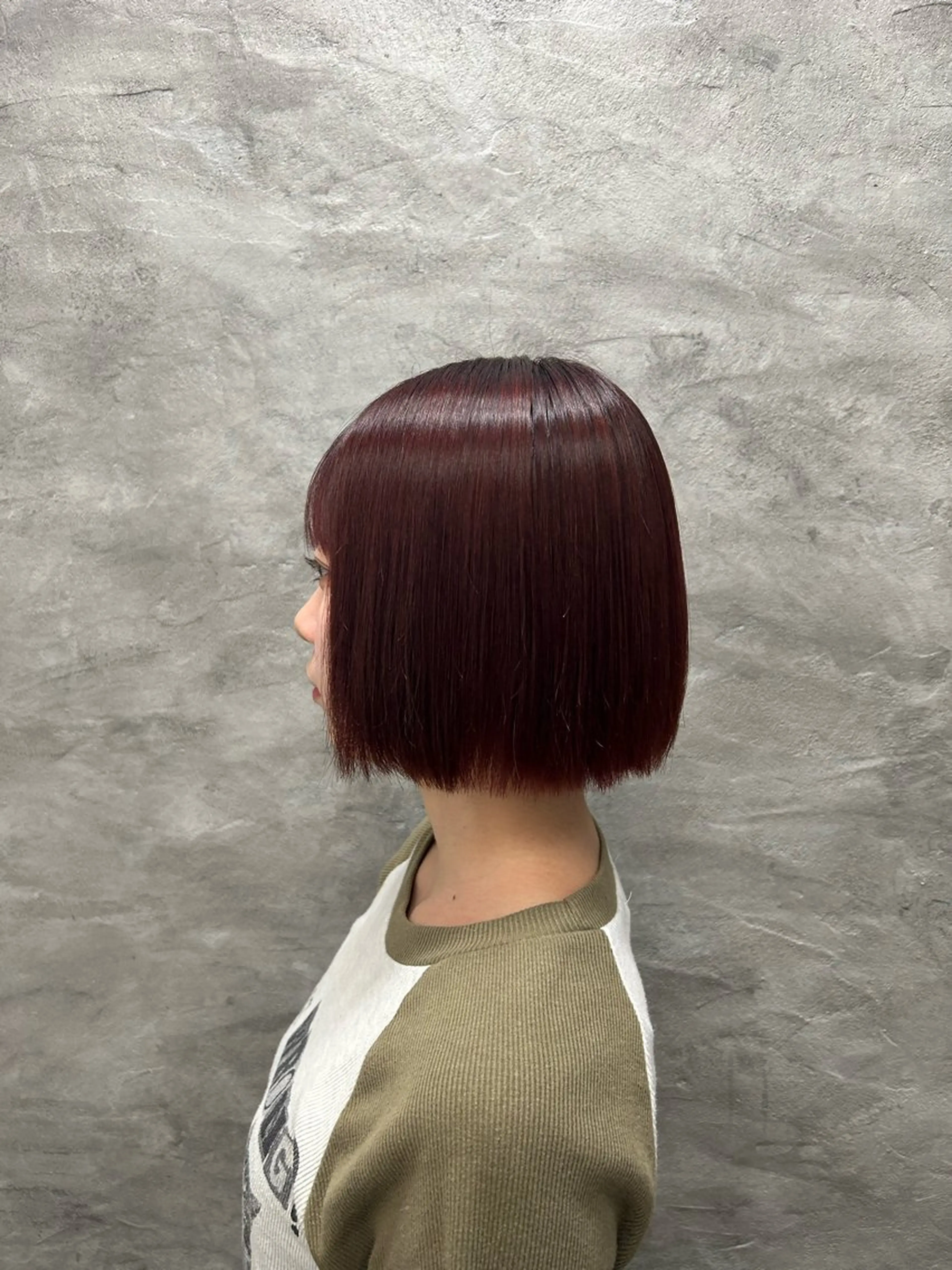 ショート カラー 酸性ストレート/ ボブ/暖色/リコのヘアスタイル