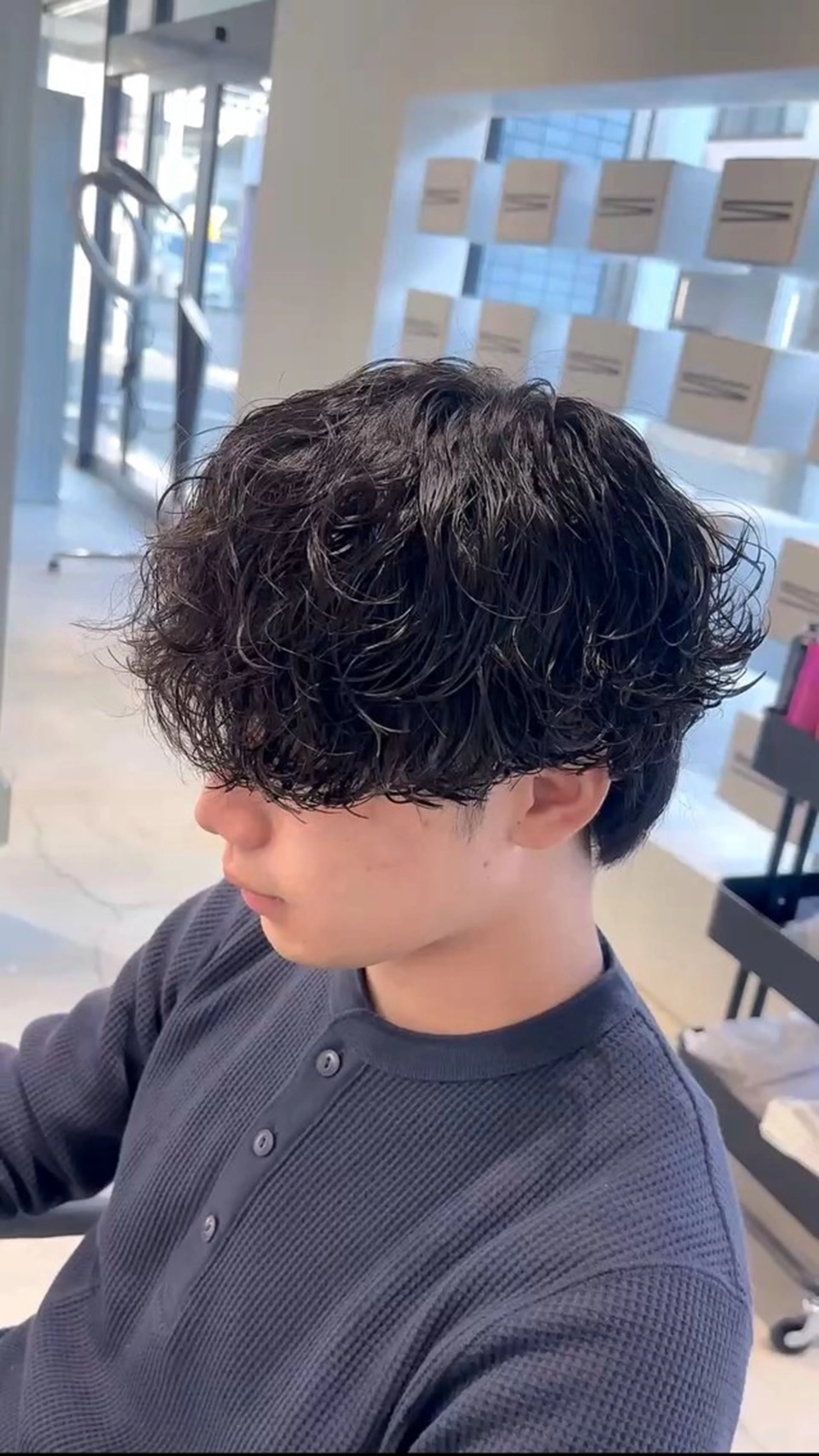 パーマ カット パーマ メンズ特化⚡️三村 彰吾⚡️カットパーマのヘアスタイル