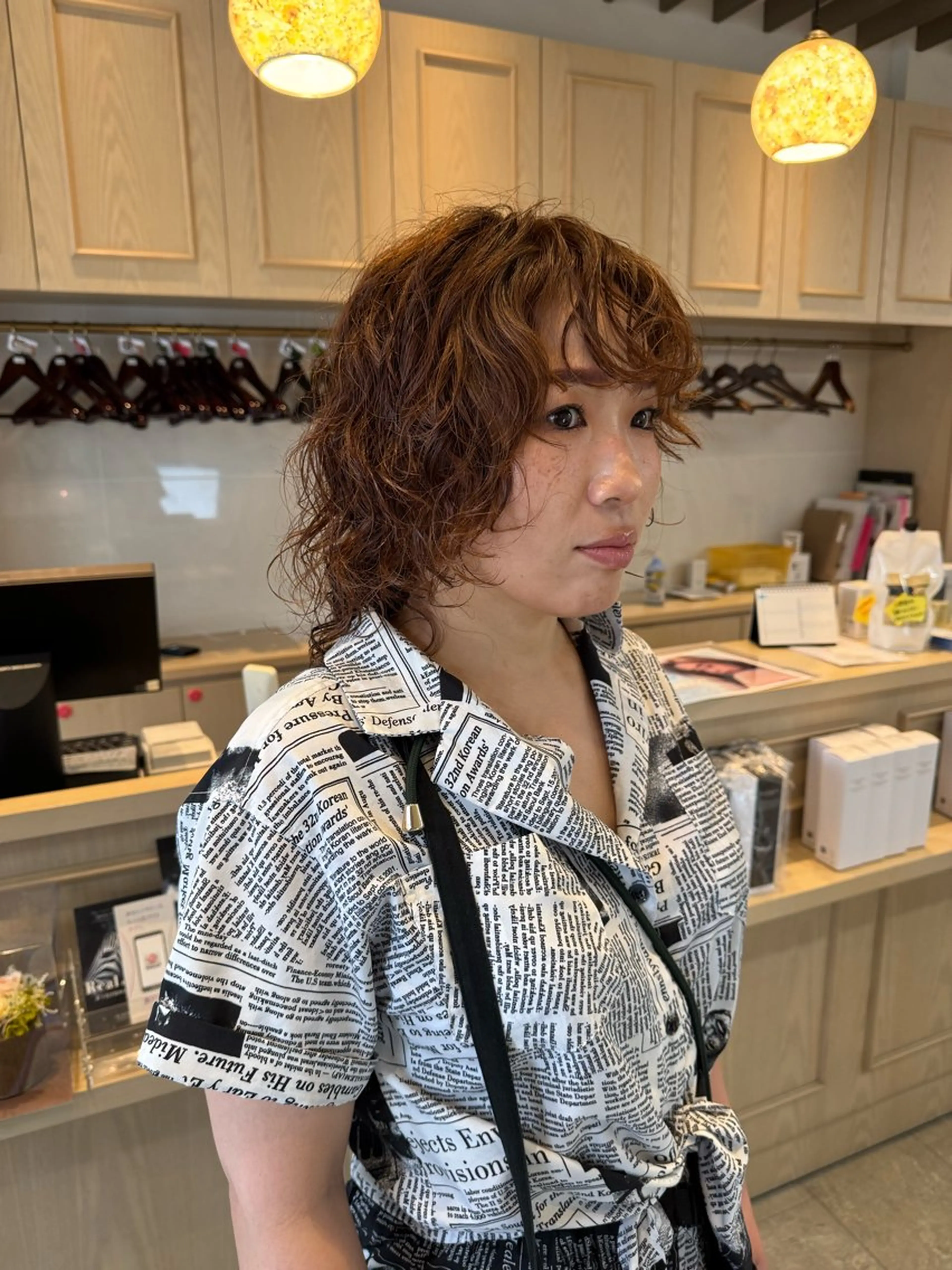 ショート パーマ ショート/ボブ パーマ/中原のヘアスタイル