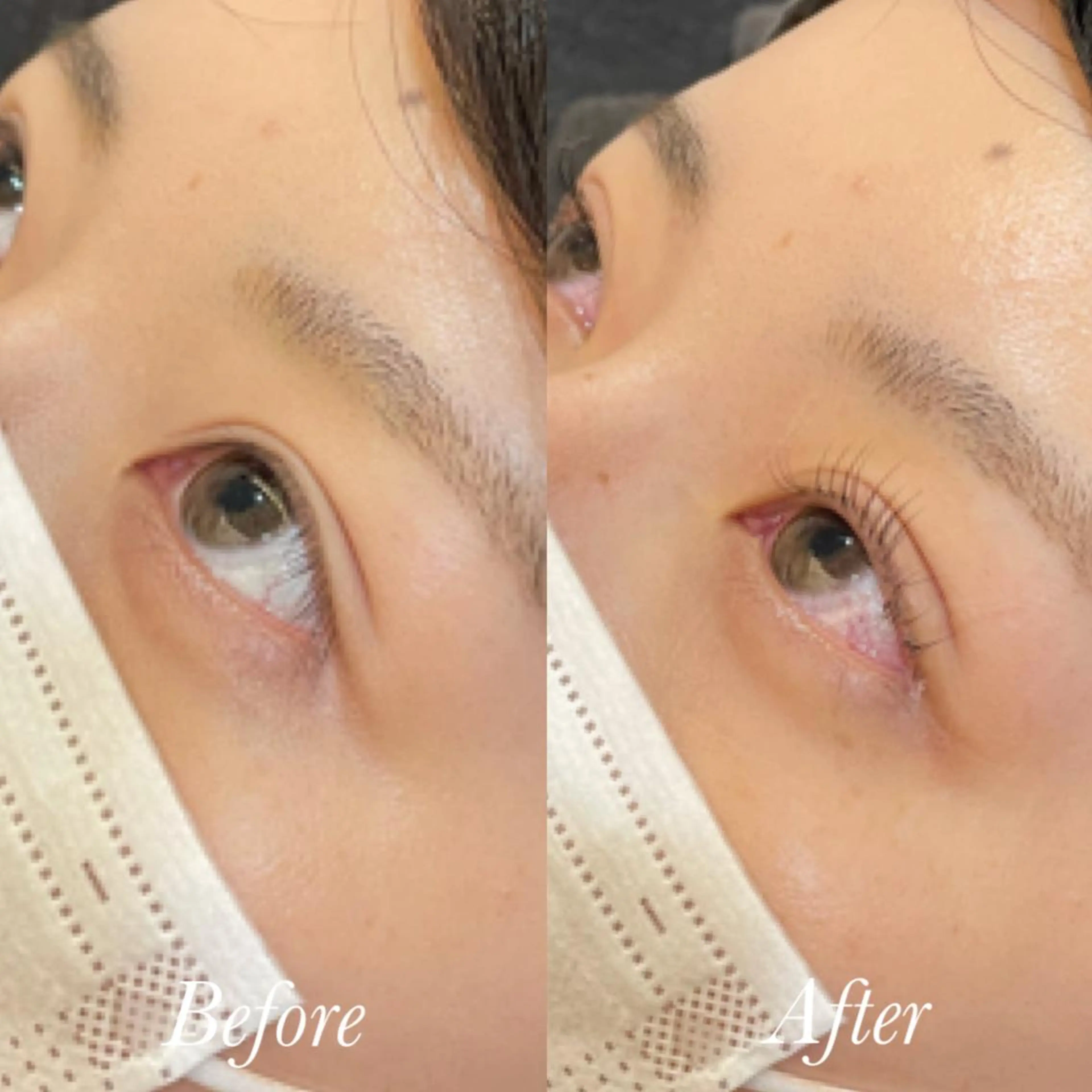 マツエク・マツパ パリジェンヌラッシュリフト まつげパーマ aya/小顔レイヤー /柔らかカラーのヘアスタイル