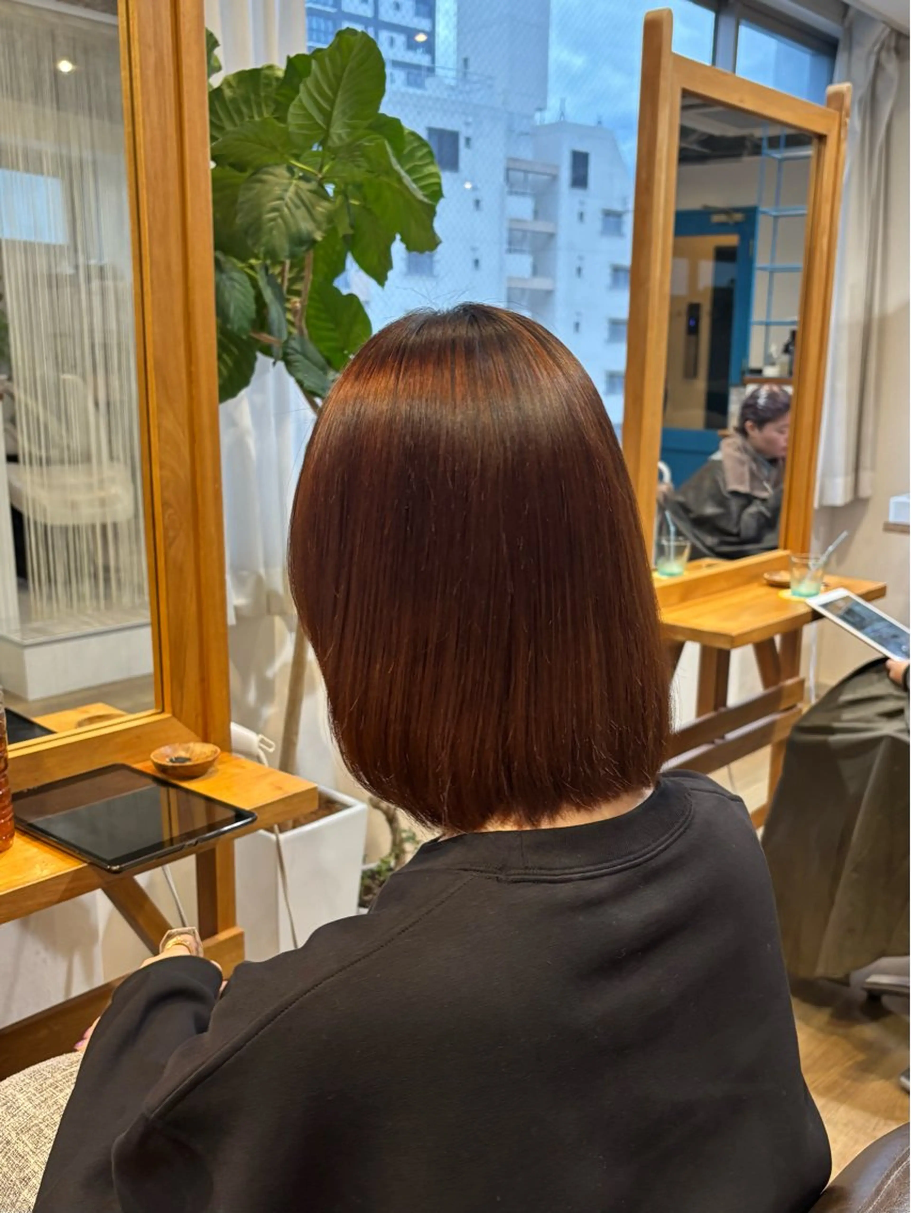 ミディアム カラー 縮毛矯正 カット 縮毛矯正 RINNO🌷艶髪/ 艶カラーのヘアスタイル