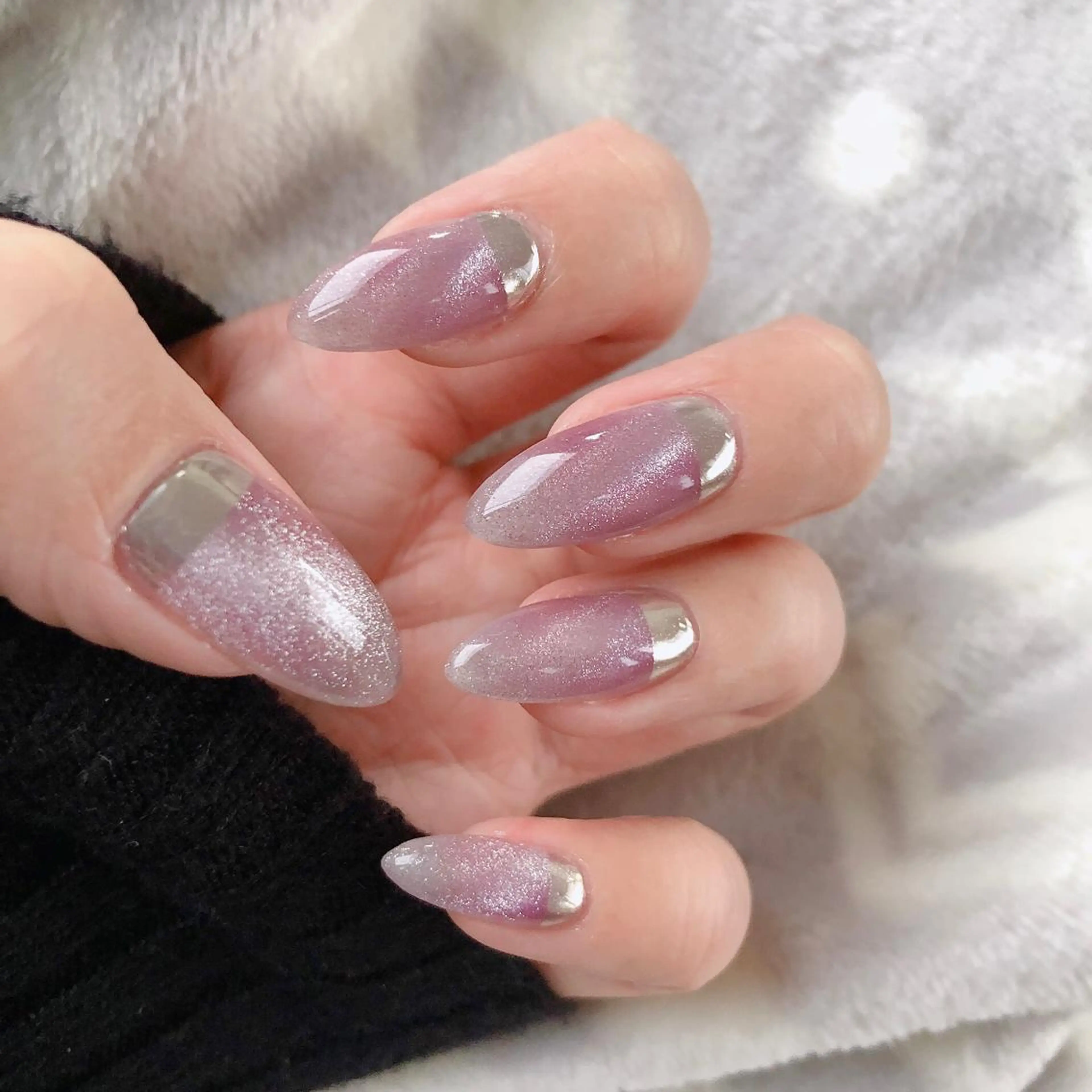 ネイル ジェルネイル マグネットネイル Allure Sayakaのネイルデザイン