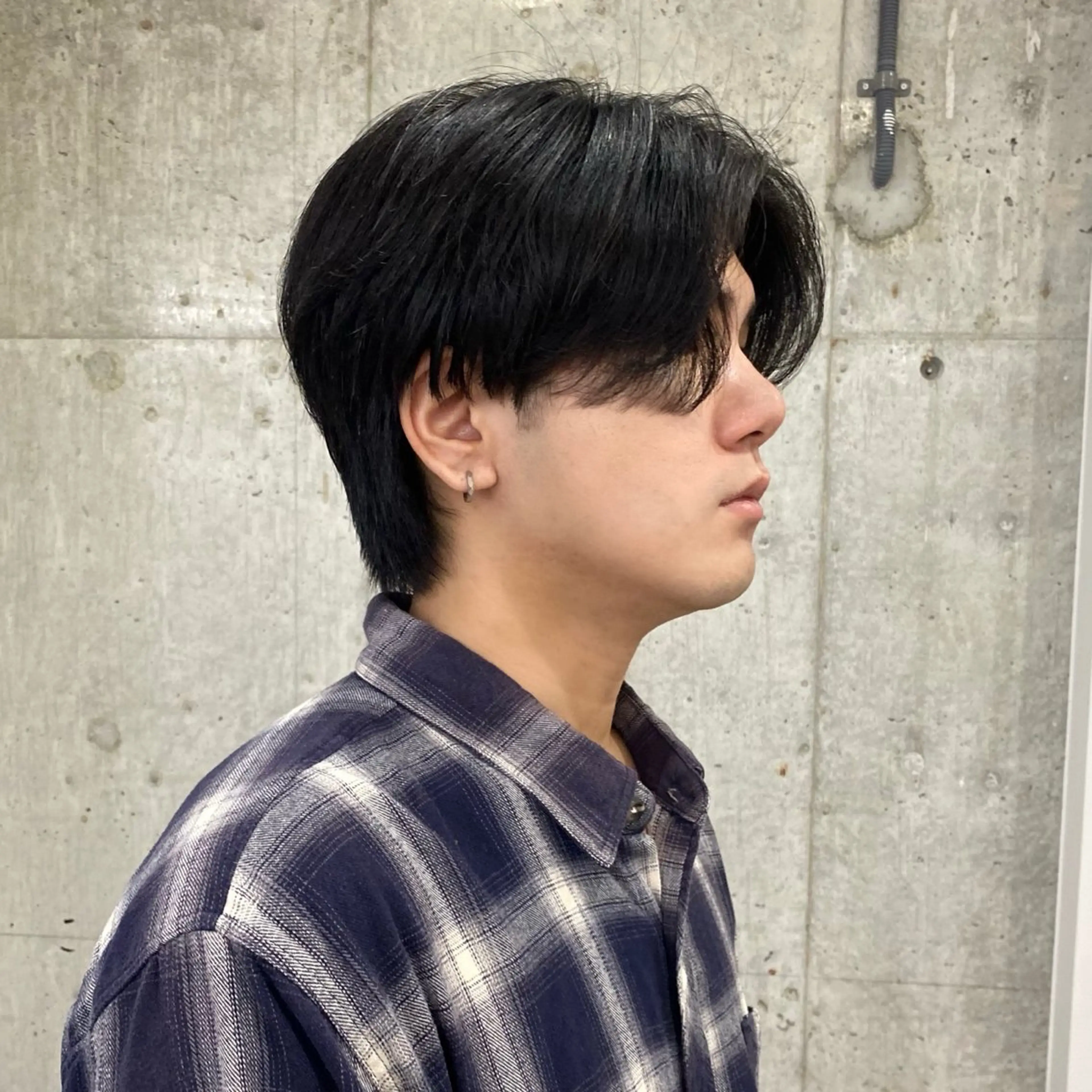 ショート メンズ センターパート センターパート/ニ ュアンスパーマのヘアスタイル