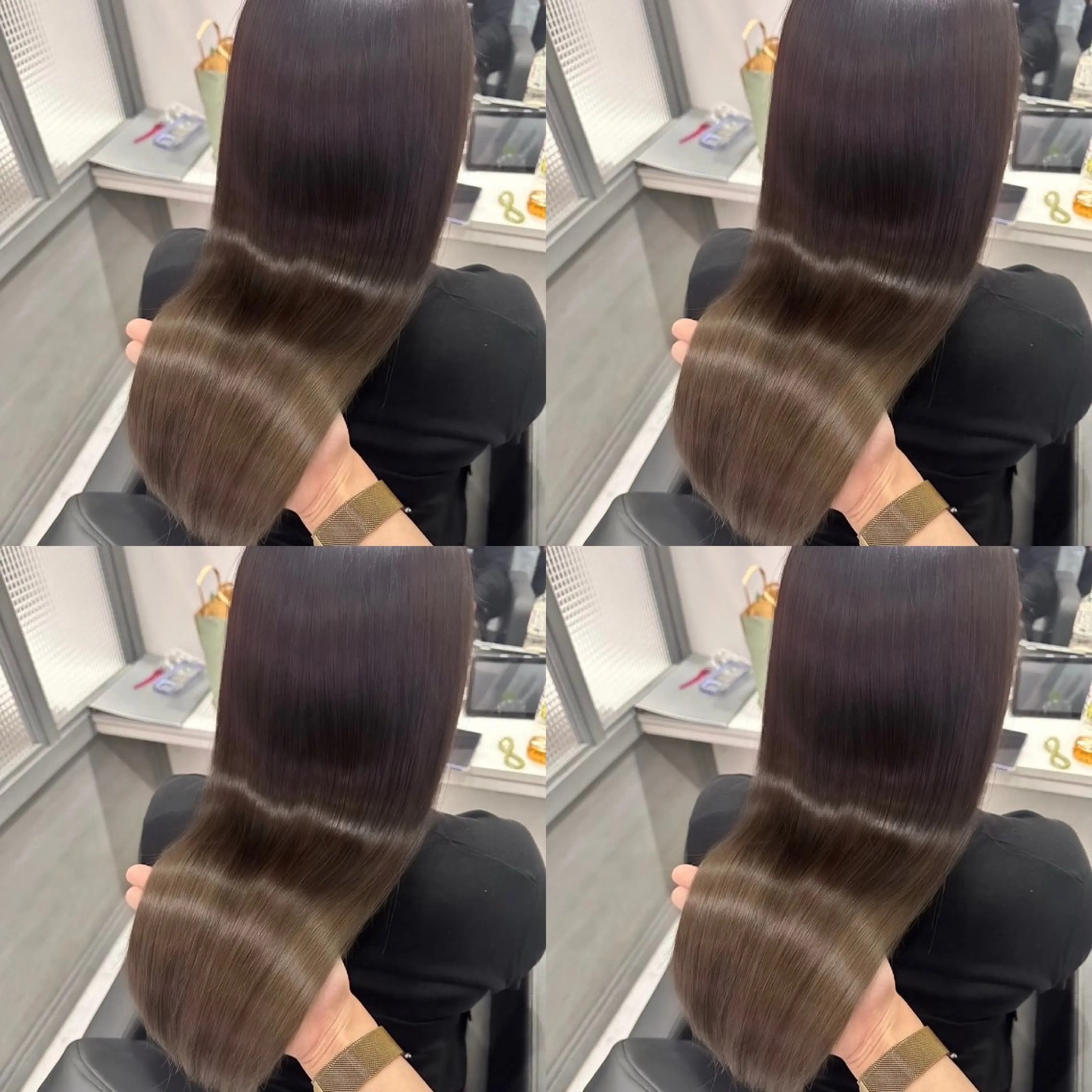 💎カット+透明感イルミナカラー+Aujua7ステップ髪質改善トリートメント 【韓国ヘア/レイヤー/ロング料金無し】の写真