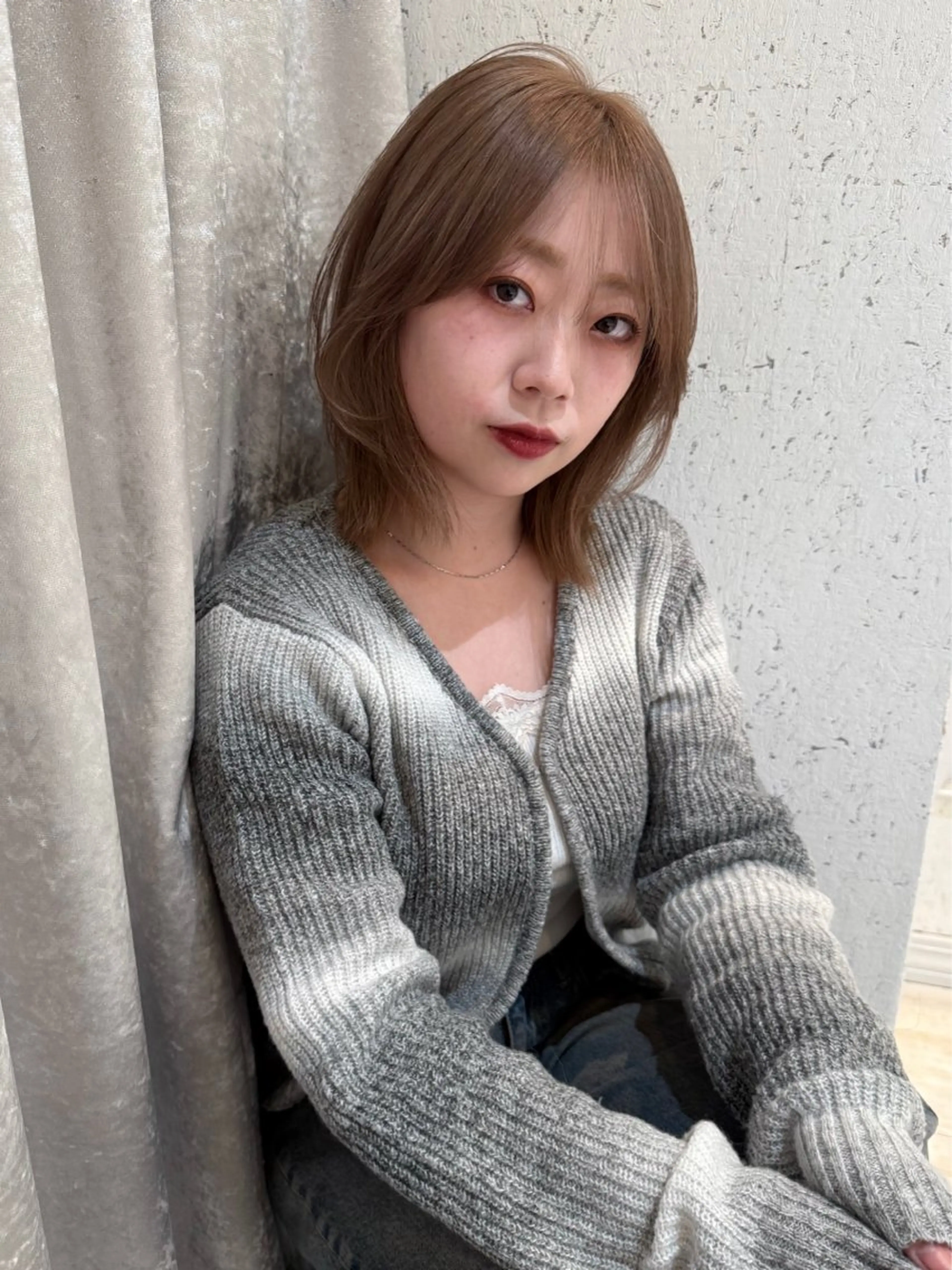 ミディアム カラー カット ヘアカラー トリートメント mai / linoah˚✧のヘアスタイル