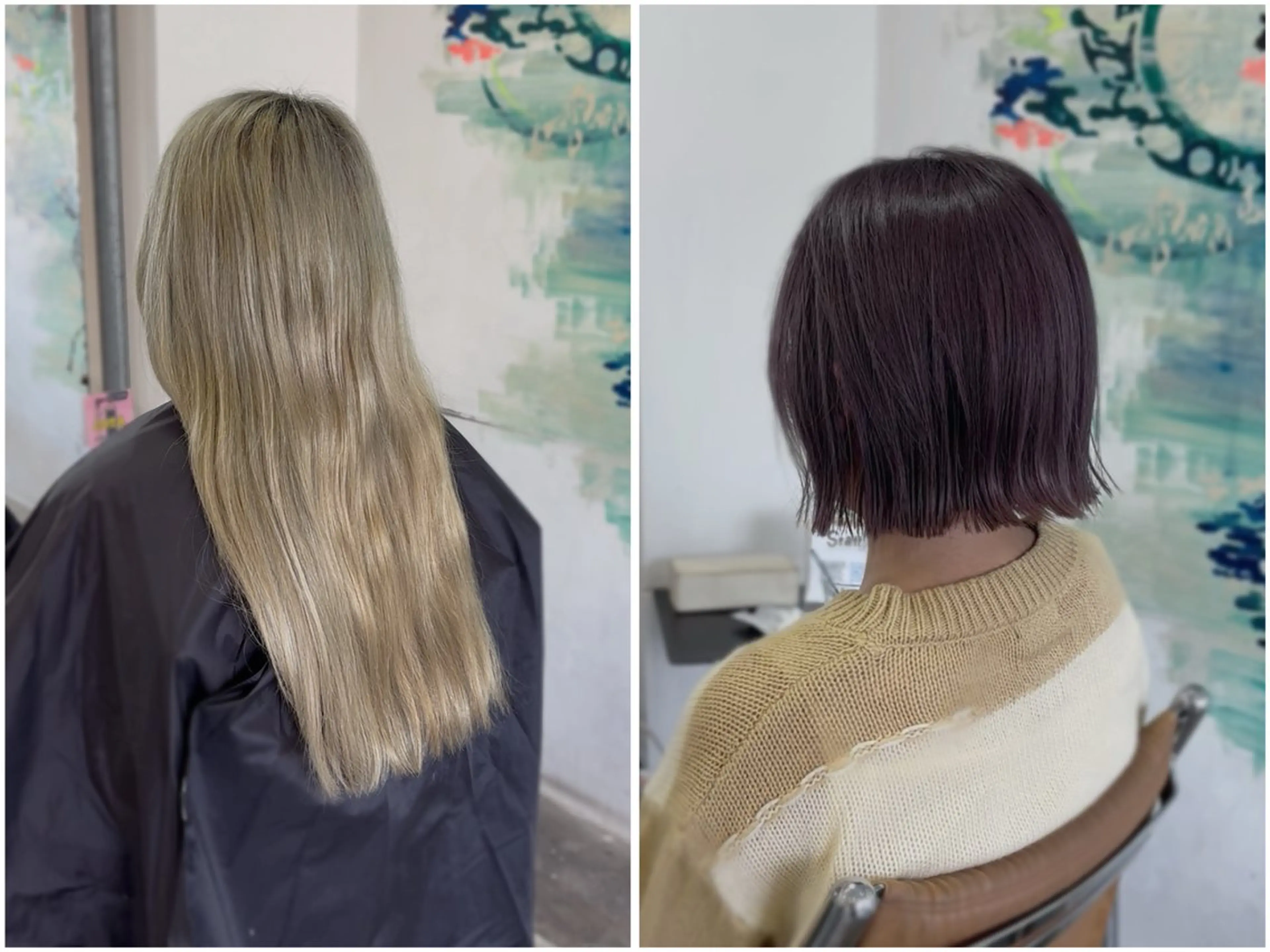 ミディアム カット ヘアカラー トリートメント 髪質改善/ヘアケア coiiはしもとはなのヘアスタイル